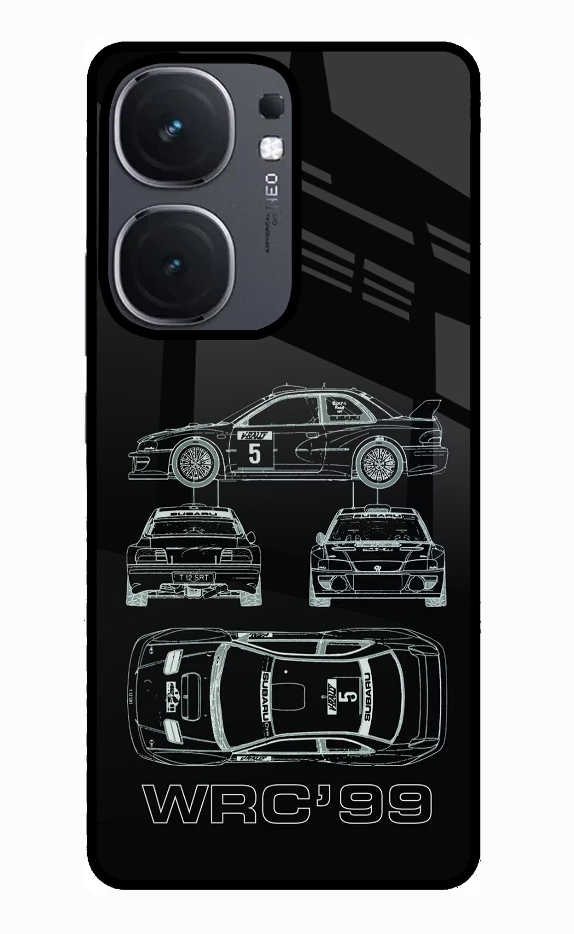 WRC'99 IQOO Neo9 Pro Glass Case - WRC'99 IQOO Neo9 Pro Glass Case WRC'99 IQOO Neo9 Pro Glass Case