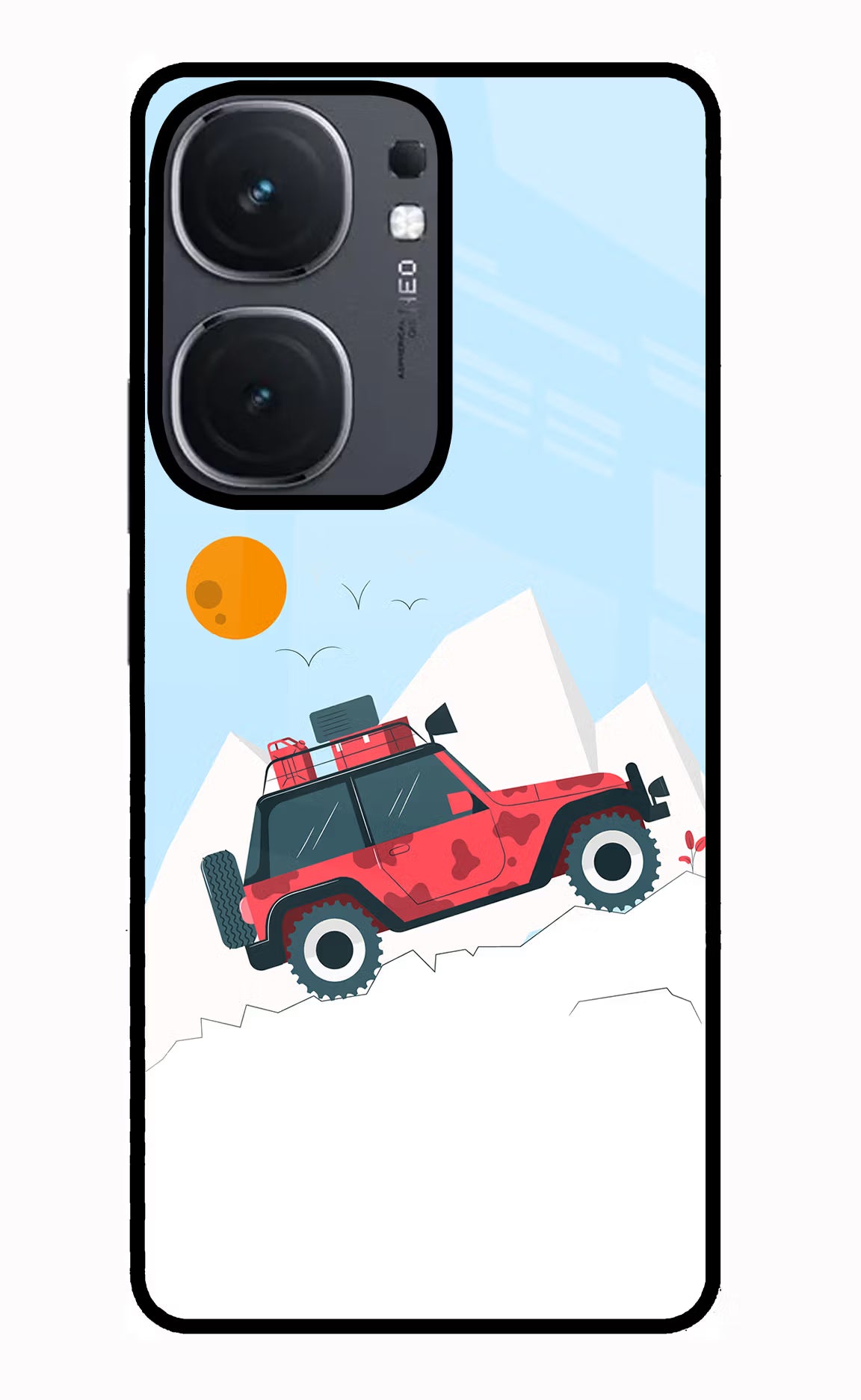 Mountain Trail Beast IQOO Neo9 Pro Glass Case Back Cover by Casekaro