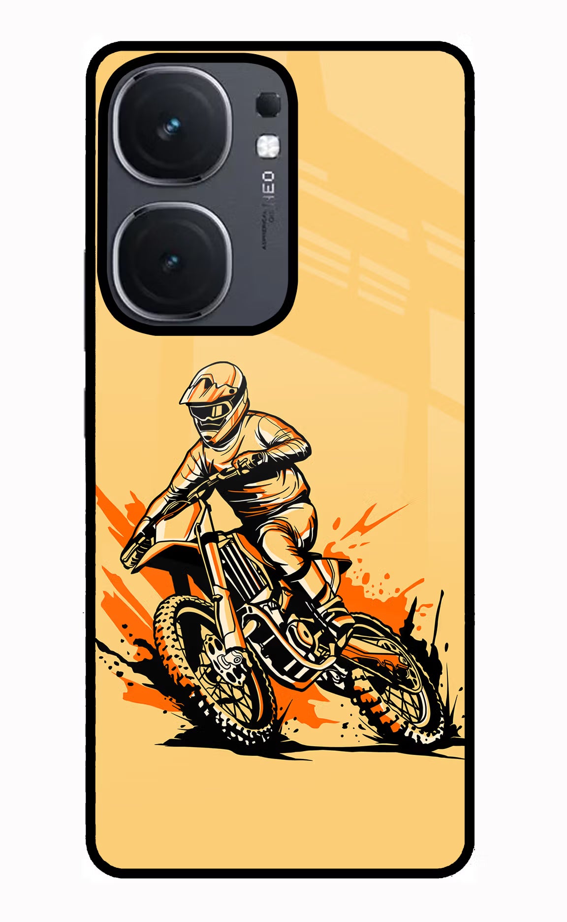 Off-Road Fury IQOO Neo9 Pro Glass Case Back Cover by Casekaro