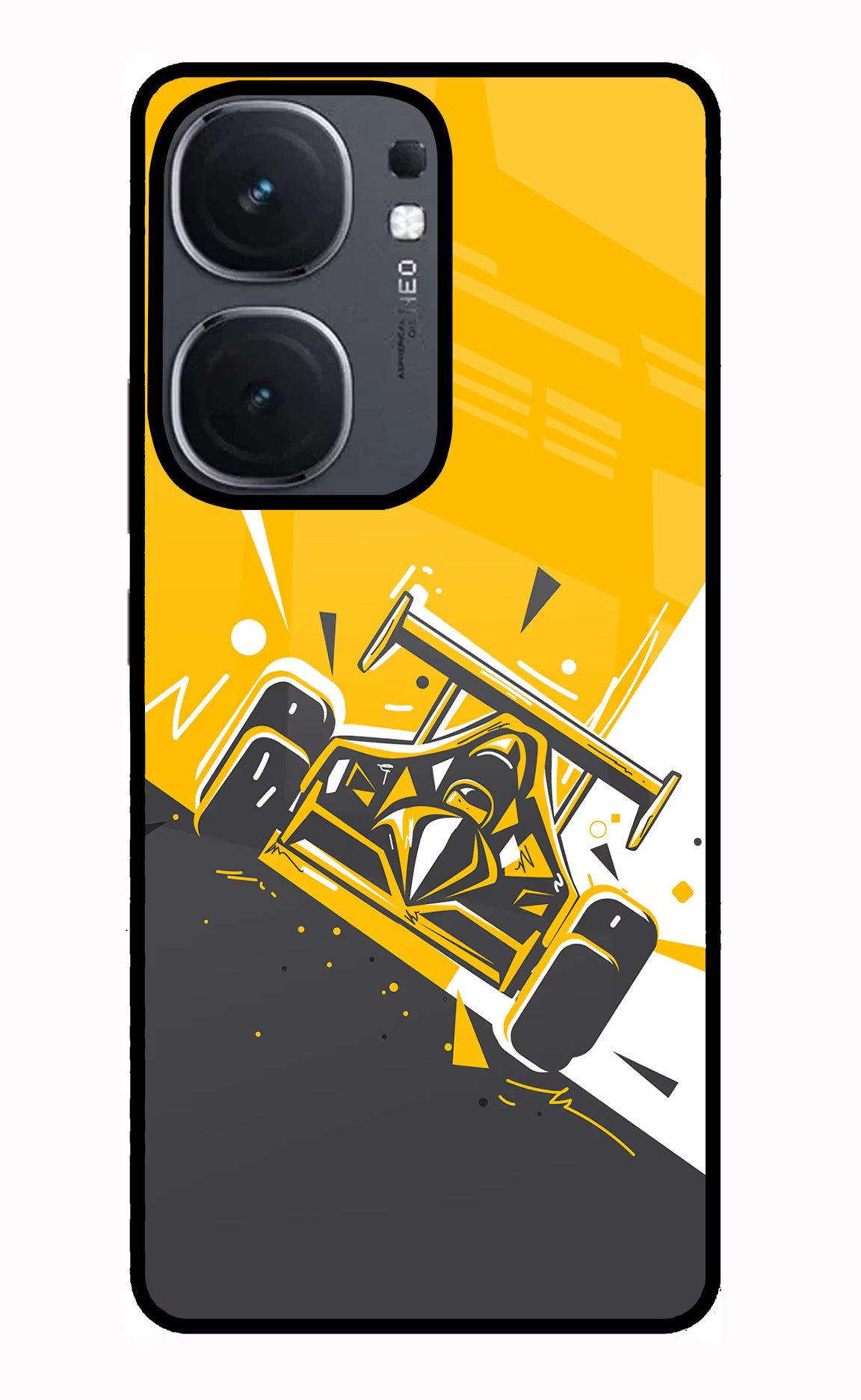 Track King IQOO Neo9 Pro Glass Case Back Cover by Casekaro