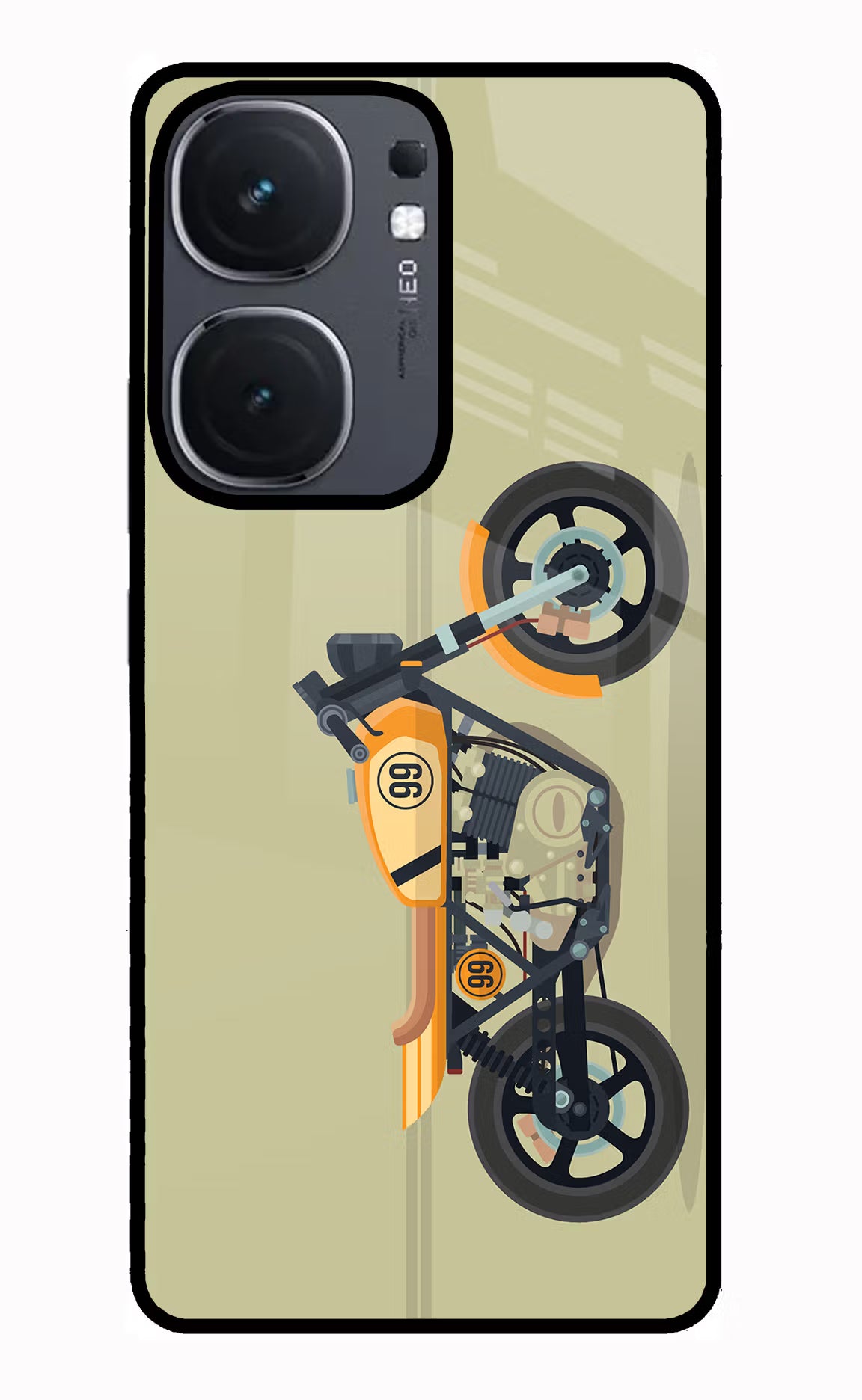 Vertical Speedster IQOO Neo9 Pro Glass Case - Vertical Speedster IQOO Neo9 Pro Glass Case Vertical Speedster IQOO Neo9 Pro Glass Case