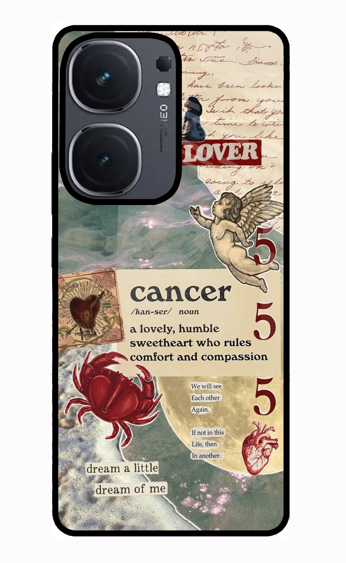 Cancer Zodiac IQOO Neo9 Pro Glass Case - Cancer Zodiac IQOO Neo9 Pro Glass Case Cancer Zodiac IQOO Neo9 Pro Glass Case