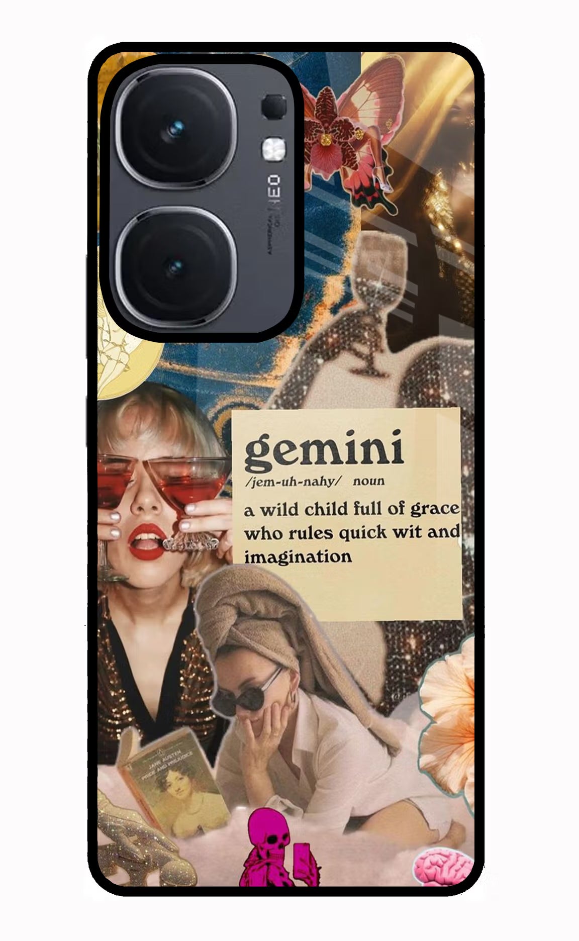 Gemini Zodiac IQOO Neo9 Pro Glass Case - Gemini Zodiac IQOO Neo9 Pro Glass Case Gemini Zodiac IQOO Neo9 Pro Glass Case