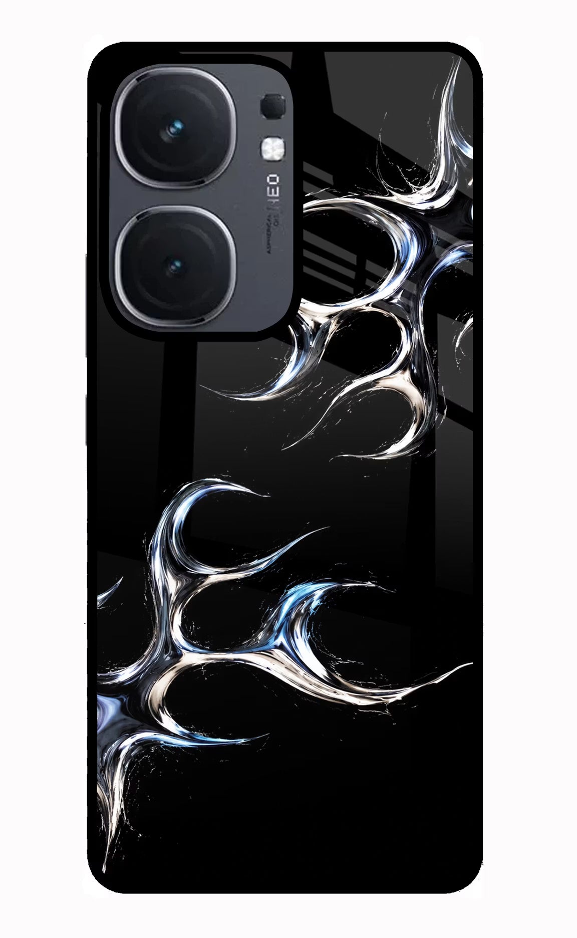 Chrome Tribal IQOO Neo9 Pro Glass Case - Chrome Tribal IQOO Neo9 Pro Glass Case Chrome Tribal IQOO Neo9 Pro Glass Case