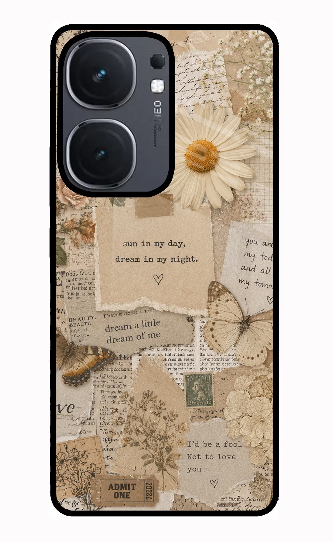 Vintage case IQOO Neo9 Pro Glass Case - Vintage case IQOO Neo9 Pro Glass Case Vintage case IQOO Neo9 Pro Glass Case