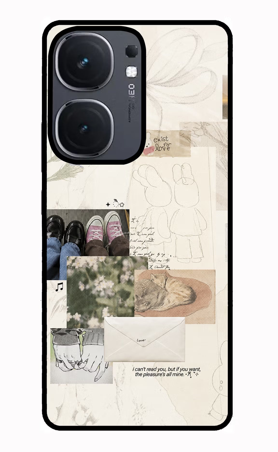 Soft Aesthetic IQOO Neo9 Pro Glass Case - Soft Aesthetic IQOO Neo9 Pro Glass Case Soft Aesthetic IQOO Neo9 Pro Glass Case