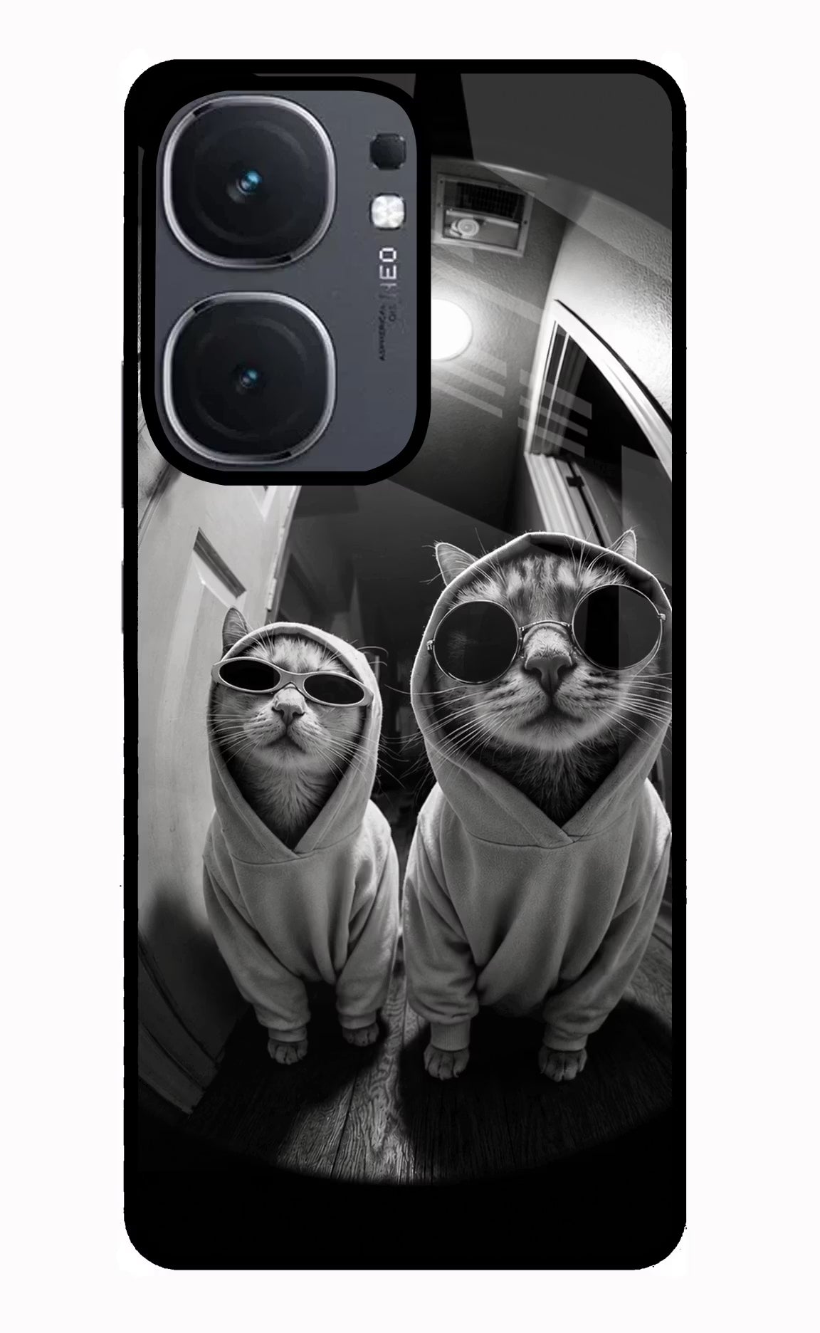 Hood Cats IQOO Neo9 Pro Glass Case - Hood Cats IQOO Neo9 Pro Glass Case Hood Cats IQOO Neo9 Pro Glass Case