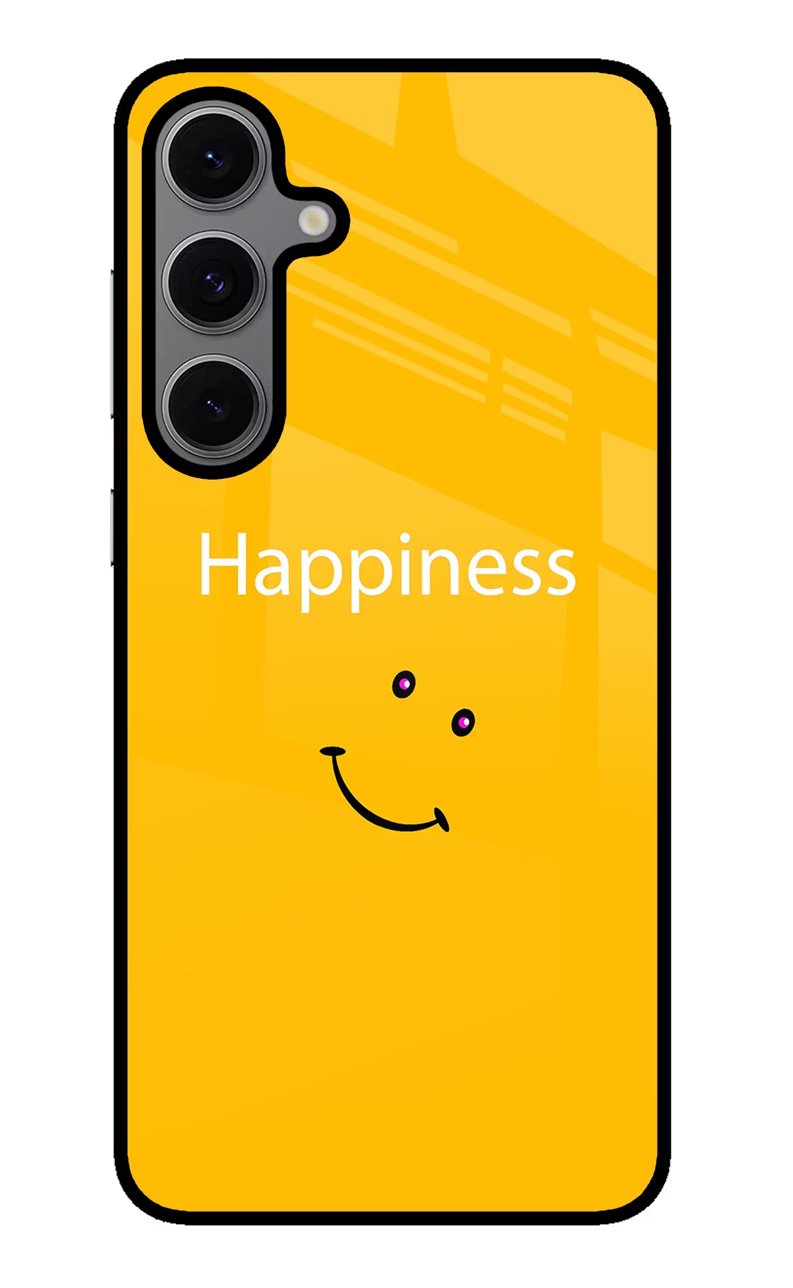 Happiness With Smiley Samsung S24 FE 5G Back Cover - Happiness With Smiley Samsung S24 FE 5G Glass Case Back Cover by Casekaro Happiness With Smiley Samsung S24 FE 5G Glass Case Back Cover by Casekaro