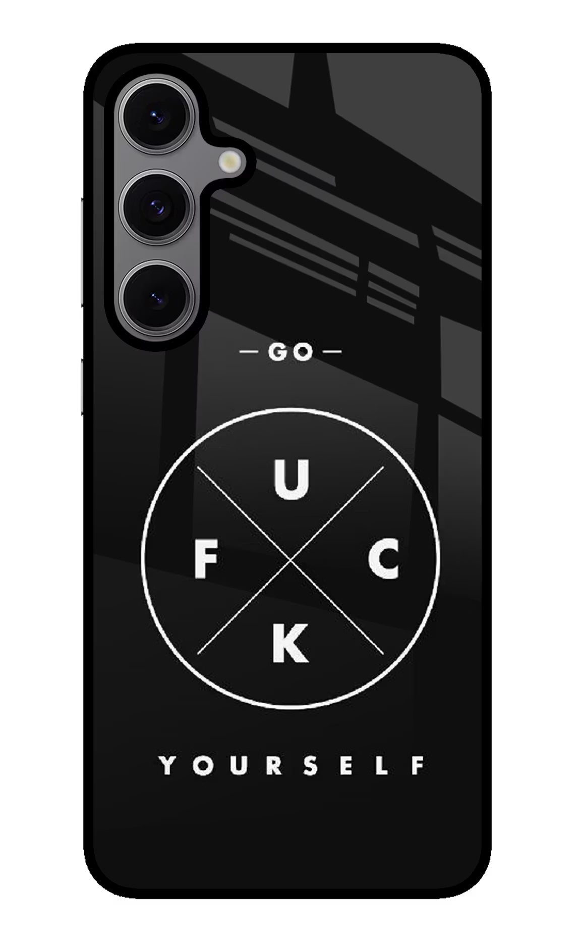 Go Fuck Yourself Samsung S24 FE 5G Back Cover - Go Fuck Yourself Samsung S24 FE 5G Glass Case Back Cover by Casekaro Go Fuck Yourself Samsung S24 FE 5G Glass Case Back Cover by Casekaro