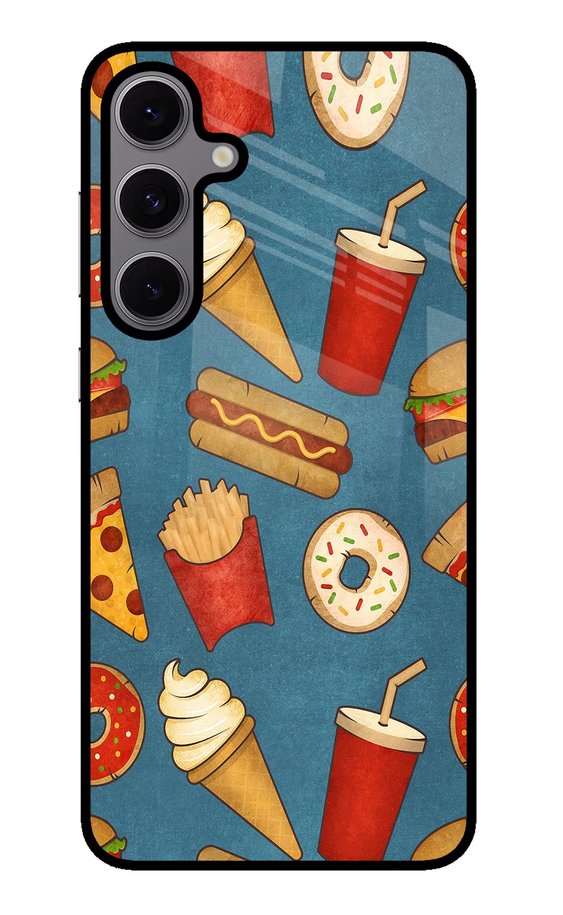 Foodie Samsung S24 FE 5G Back Cover - Foodie Samsung S24 FE 5G Glass Case Back Cover by Casekaro Foodie Samsung S24 FE 5G Glass Case Back Cover by Casekaro