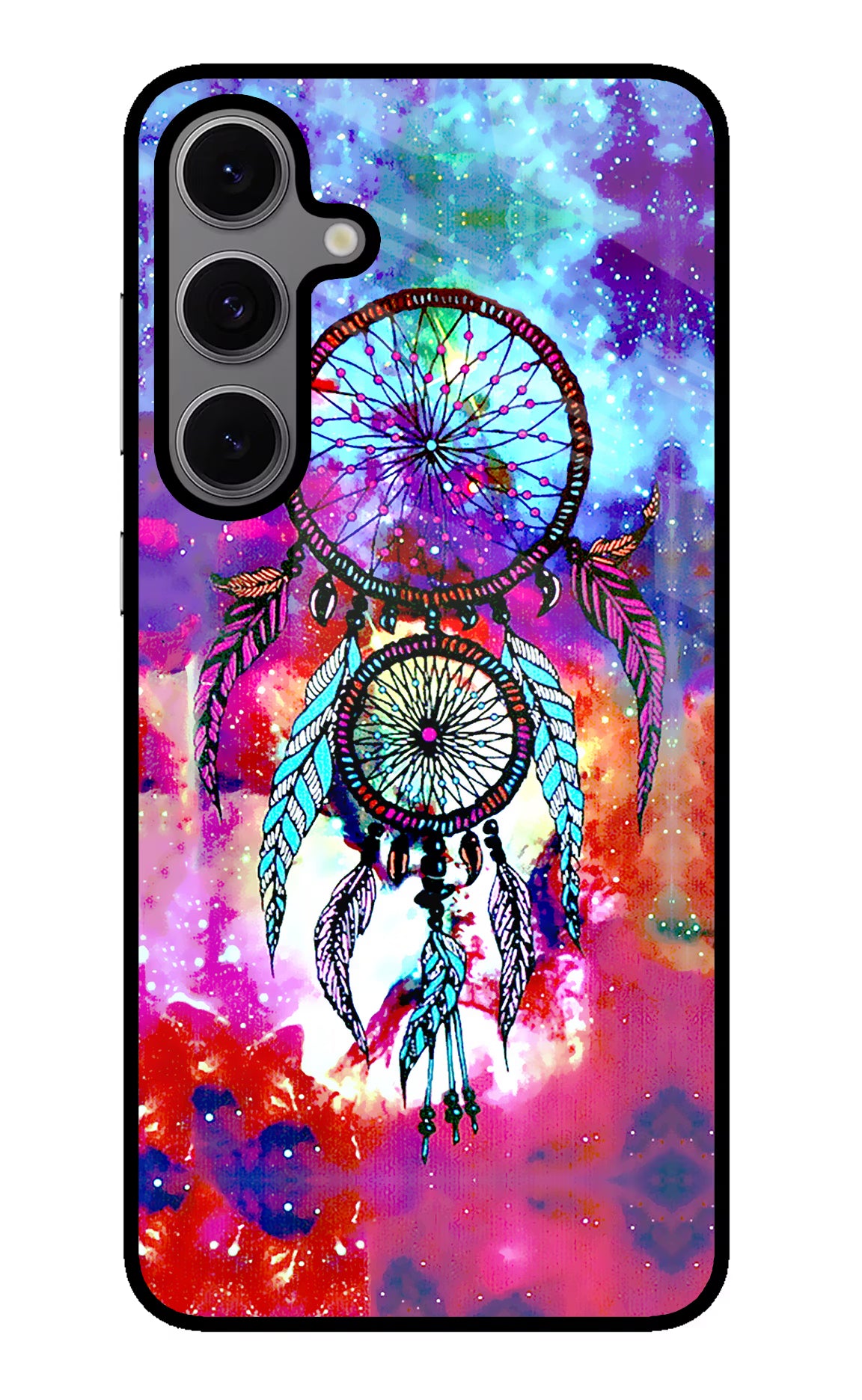 Dream Catcher Abstract Samsung S24 FE 5G Back Cover - Dream Catcher Abstract Samsung S24 FE 5G Glass Case Back Cover by Casekaro Dream Catcher Abstract Samsung S24 FE 5G Glass Case Back Cover by Casekaro