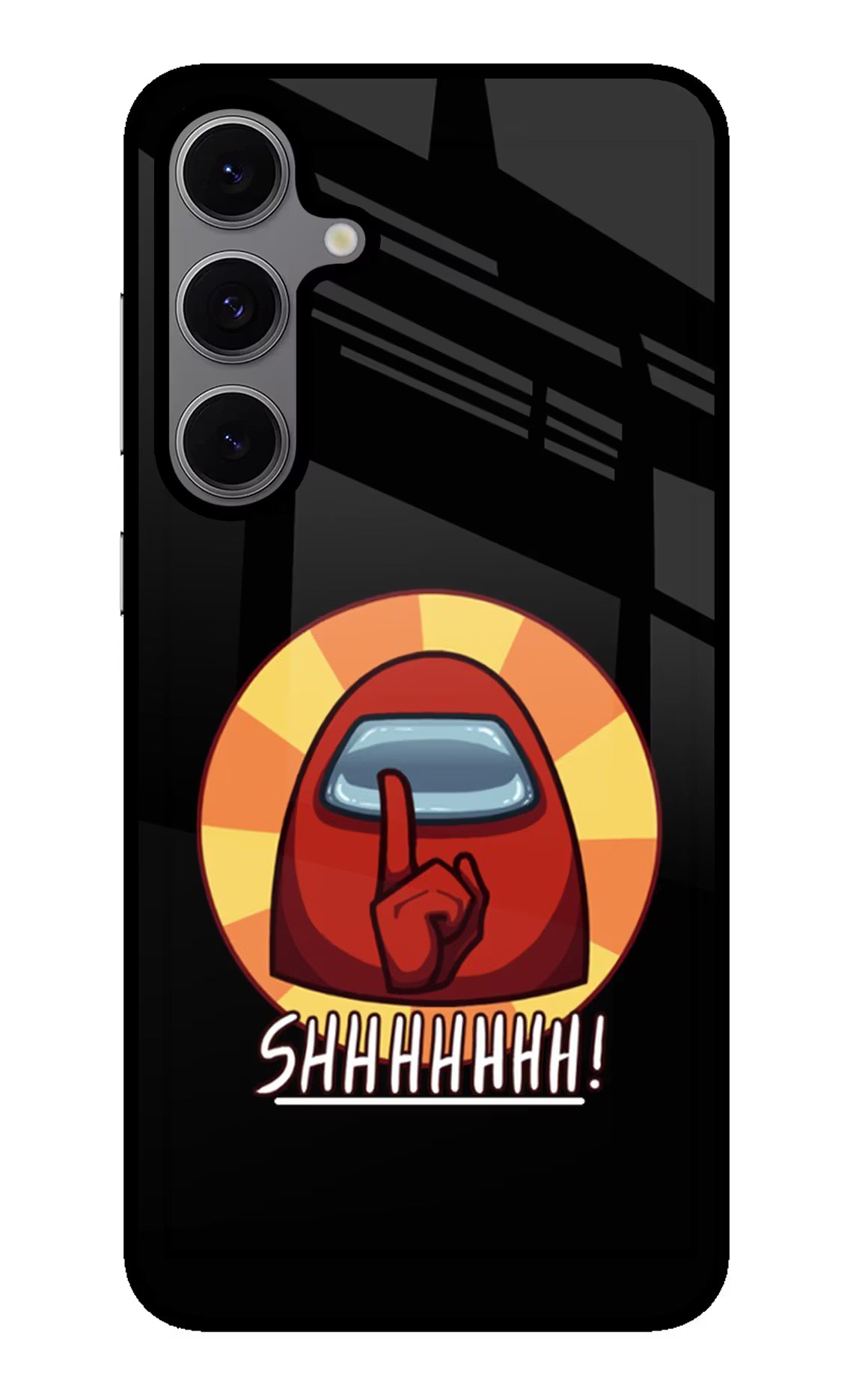 Among Us Shhh! Samsung S24 FE 5G Glass Case - Among Us Shhh! Samsung S24 FE 5G Glass Case Among Us Shhh! Samsung S24 FE 5G Glass Case