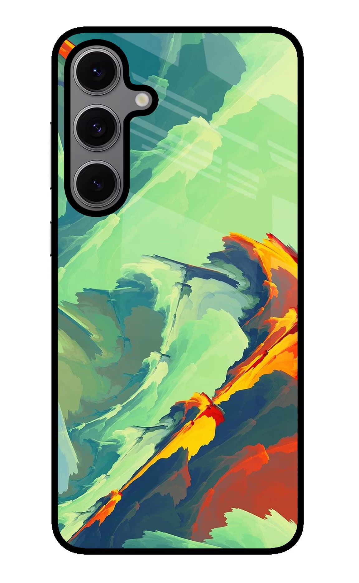 Paint Art Samsung S24 FE 5G Back Cover - Paint Art Samsung S24 FE 5G Glass Case Back Cover by Casekaro Paint Art Samsung S24 FE 5G Glass Case Back Cover by Casekaro