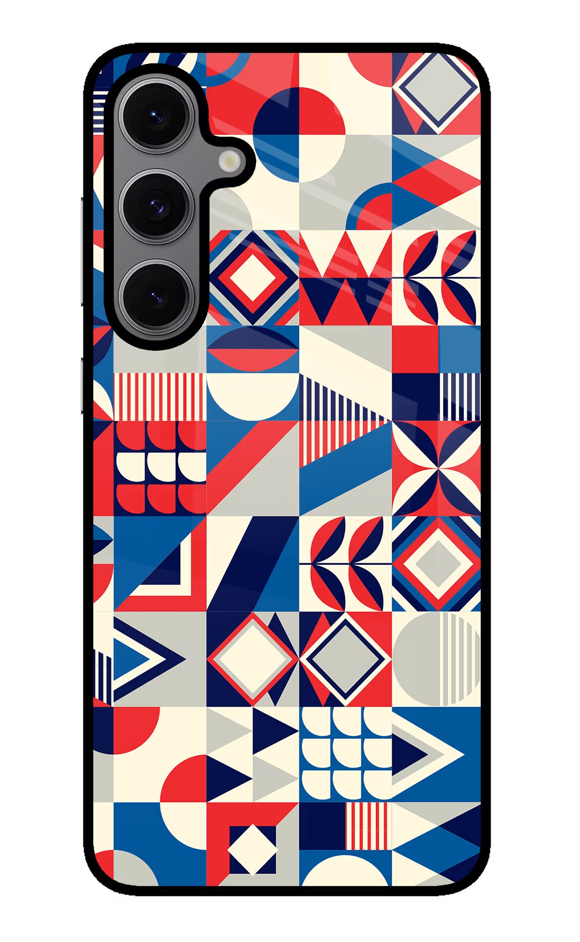 Colorful Pattern Samsung S24 FE 5G Back Cover - Colorful Pattern Samsung S24 FE 5G Glass Case Back Cover by Casekaro Colorful Pattern Samsung S24 FE 5G Glass Case Back Cover by Casekaro