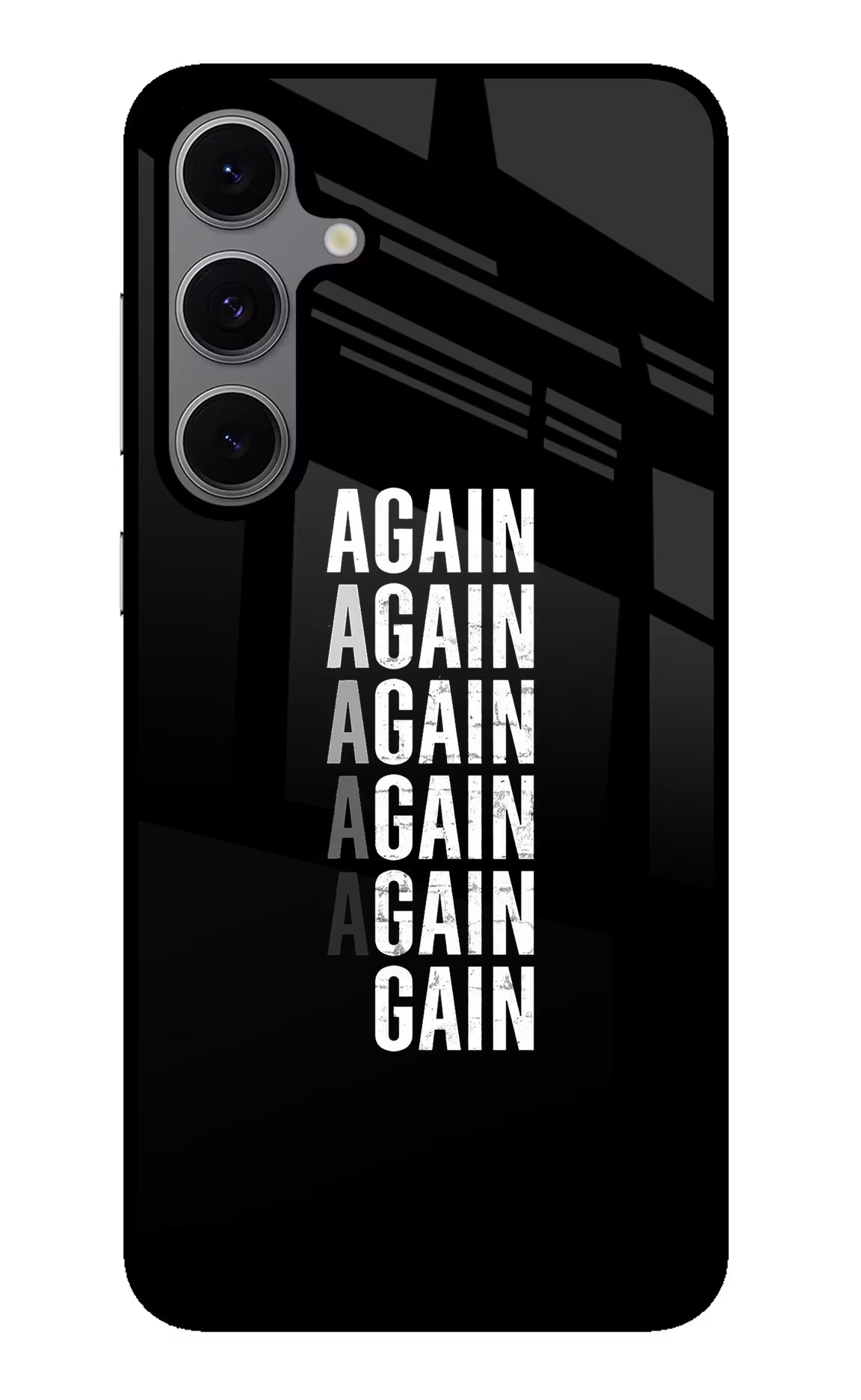 Again Again Gain Samsung S24 FE 5G Back Cover - Again Again Gain Samsung S24 FE 5G Glass Case Back Cover by Casekaro Again Again Gain Samsung S24 FE 5G Glass Case Back Cover by Casekaro