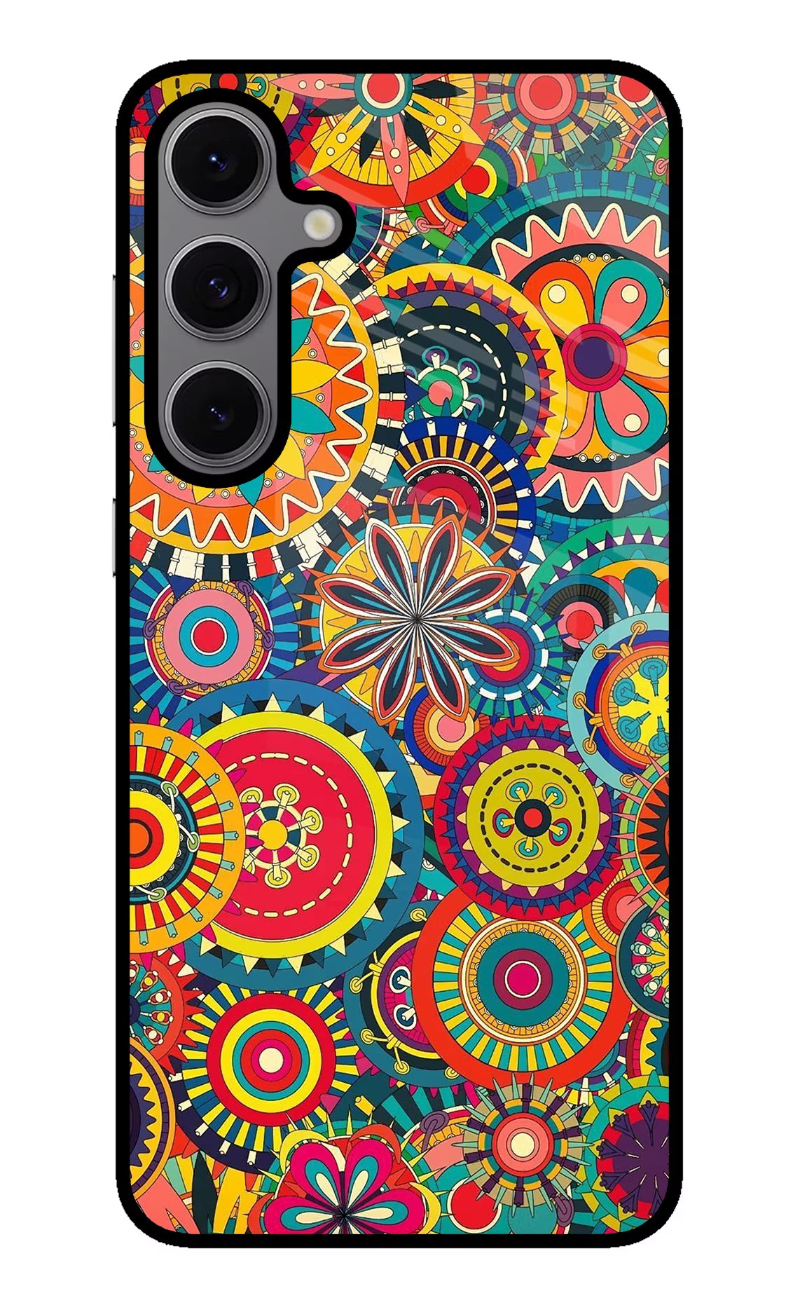 Gol Gol Art Samsung S24 FE 5G Back Cover - Gol Gol Art Samsung S24 FE 5G Glass Case Back Cover by Casekaro Gol Gol Art Samsung S24 FE 5G Glass Case Back Cover by Casekaro
