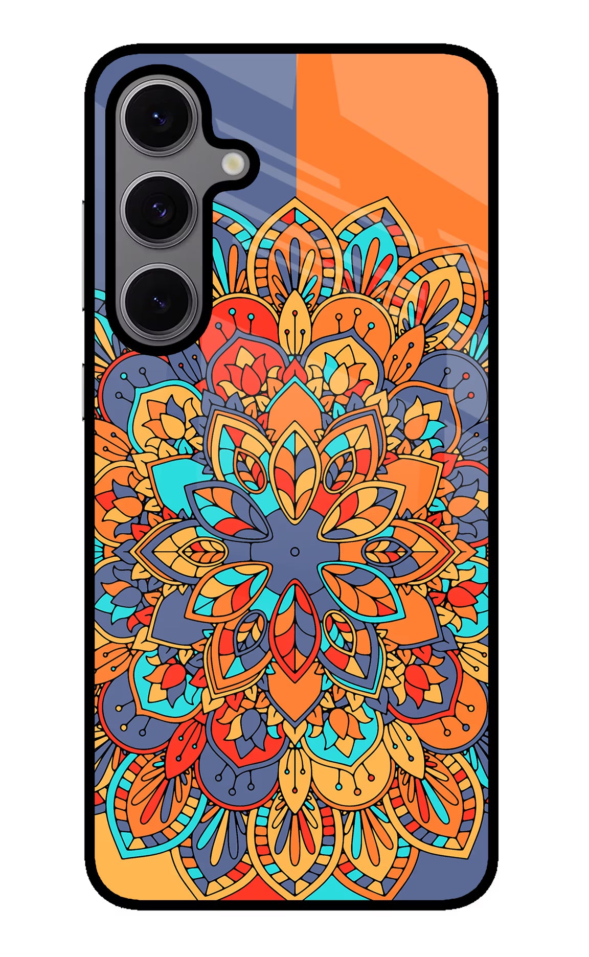 Color Mandala Samsung S24 FE 5G Back Cover - Color Mandala Samsung S24 FE 5G Glass Case Back Cover by Casekaro Color Mandala Samsung S24 FE 5G Glass Case Back Cover by Casekaro