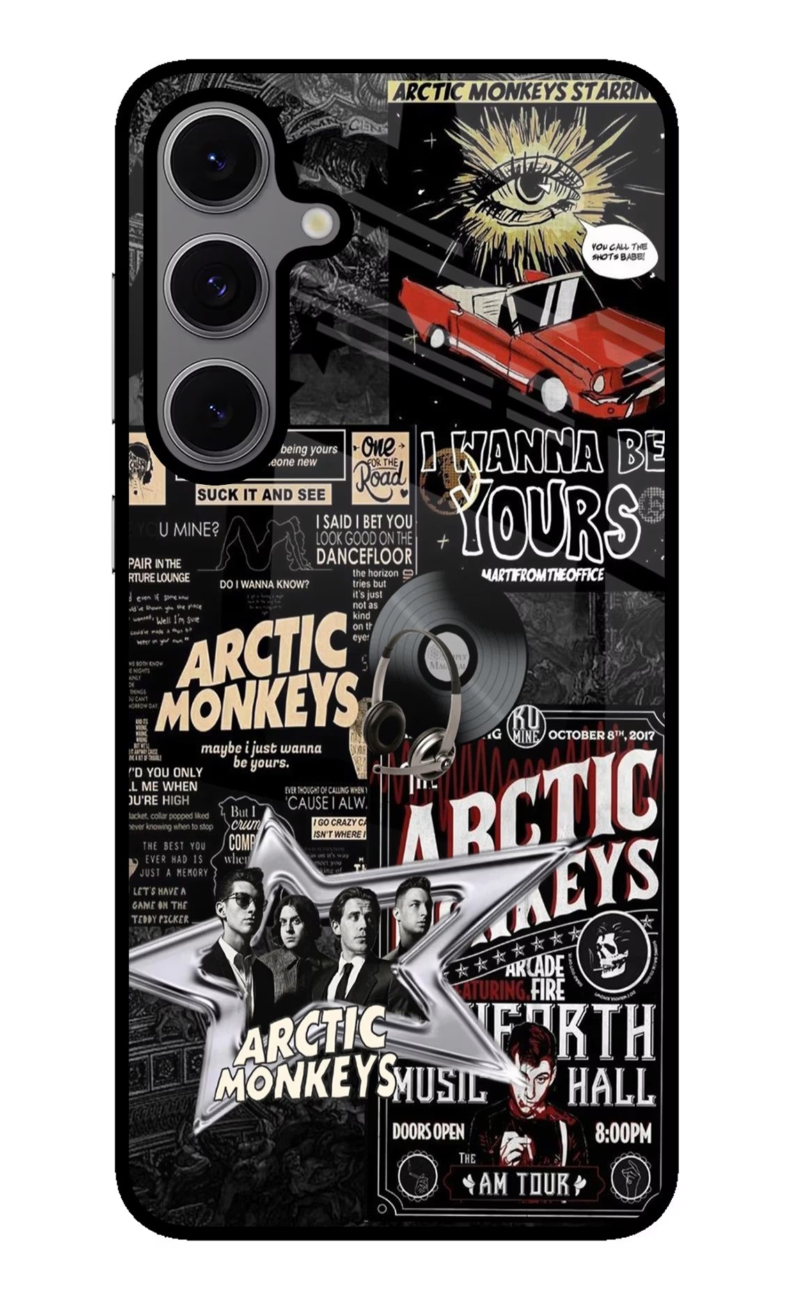 Arctic Monkeys Samsung S24 FE 5G Back Cover - Arctic Monkeys Samsung S24 FE 5G Glass Case Back Cover by Casekaro Arctic Monkeys Samsung S24 FE 5G Glass Case Back Cover by Casekaro