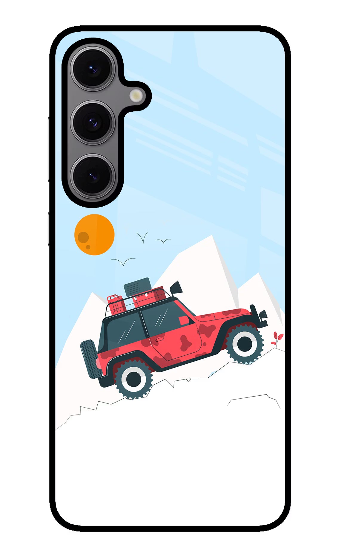 Mountain Trail Beast Samsung S24 FE 5G Back Cover - Mountain Trail Beast Samsung S24 FE 5G Glass Case Back Cover by Casekaro Mountain Trail Beast Samsung S24 FE 5G Glass Case Back Cover by Casekaro