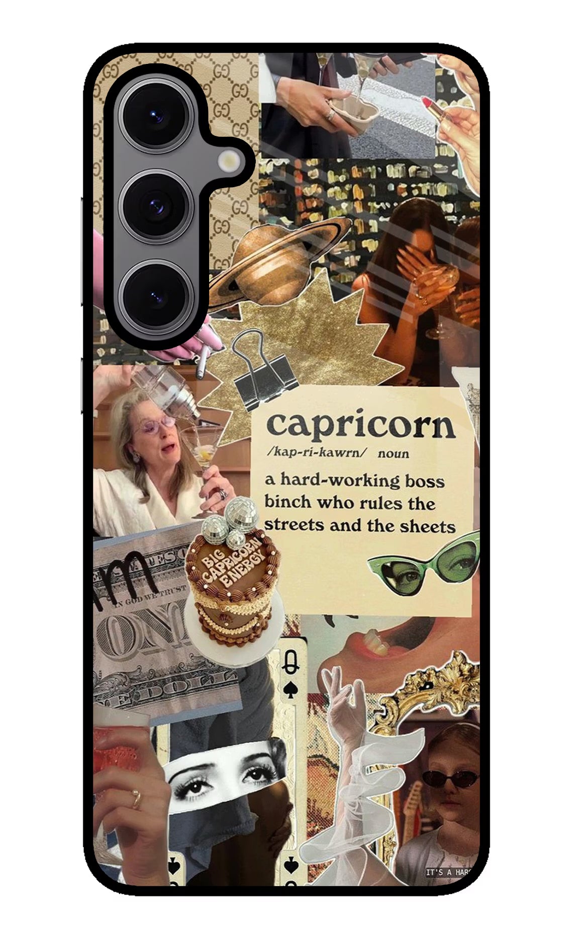 Capricorn Zodiac Samsung S24 FE 5G Glass Case - Capricorn Zodiac Samsung S24 FE 5G Glass Case Capricorn Zodiac Samsung S24 FE 5G Glass Case