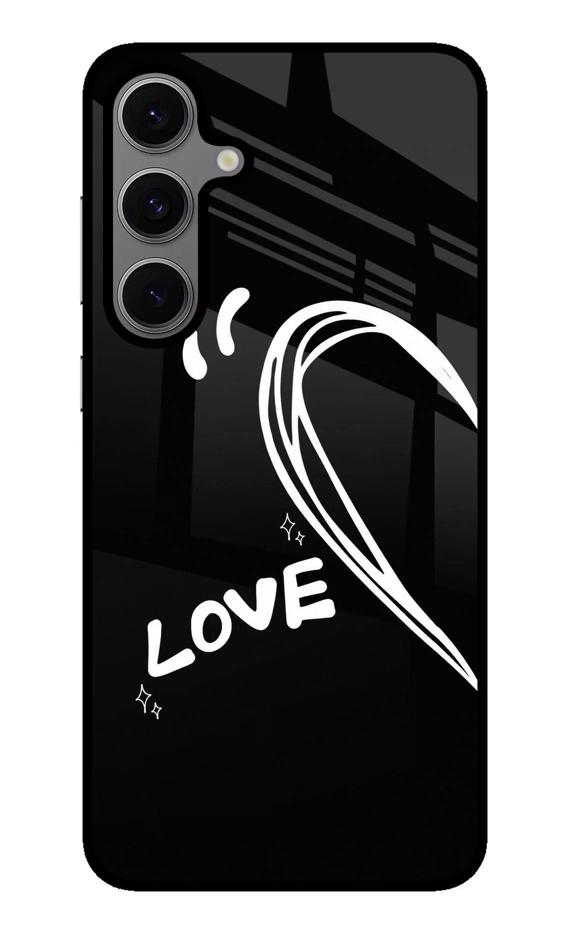 Love Line Samsung S24 FE 5G Glass Case - Love Line Samsung S24 FE 5G Glass Case Love Line Samsung S24 FE 5G Glass Case