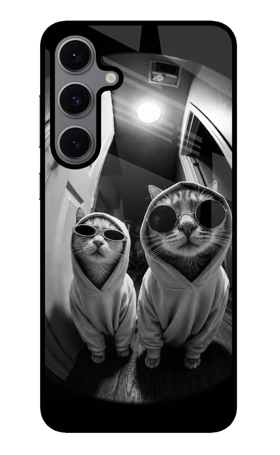 Hood Cats Samsung S24 FE 5G Glass Case - Hood Cats Samsung S24 FE 5G Glass Case Hood Cats Samsung S24 FE 5G Glass Case