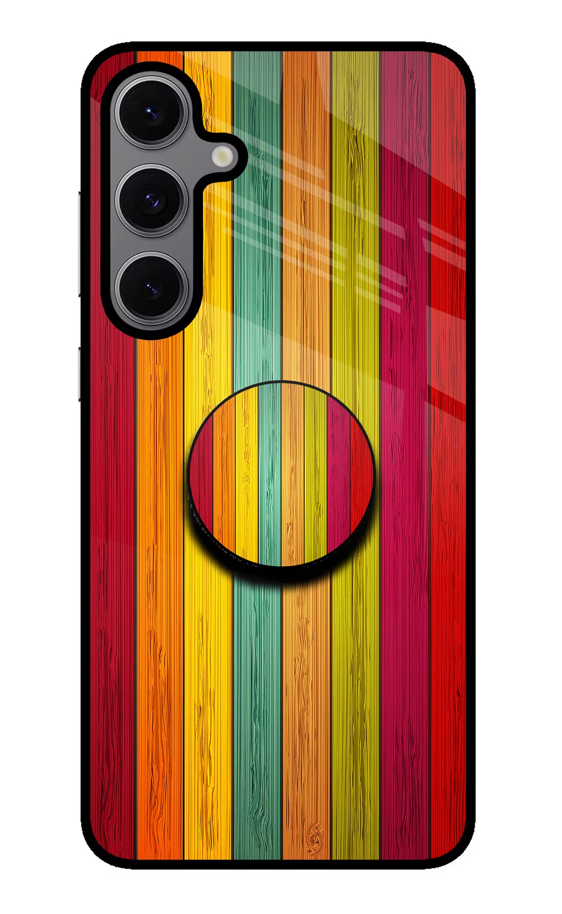 Multicolor Wooden Samsung S24 FE 5G Pop Case - Multicolor Wooden Samsung S24 FE 5G Pop Case by Casekaro Multicolor Wooden Samsung S24 FE 5G Pop Case by Casekaro