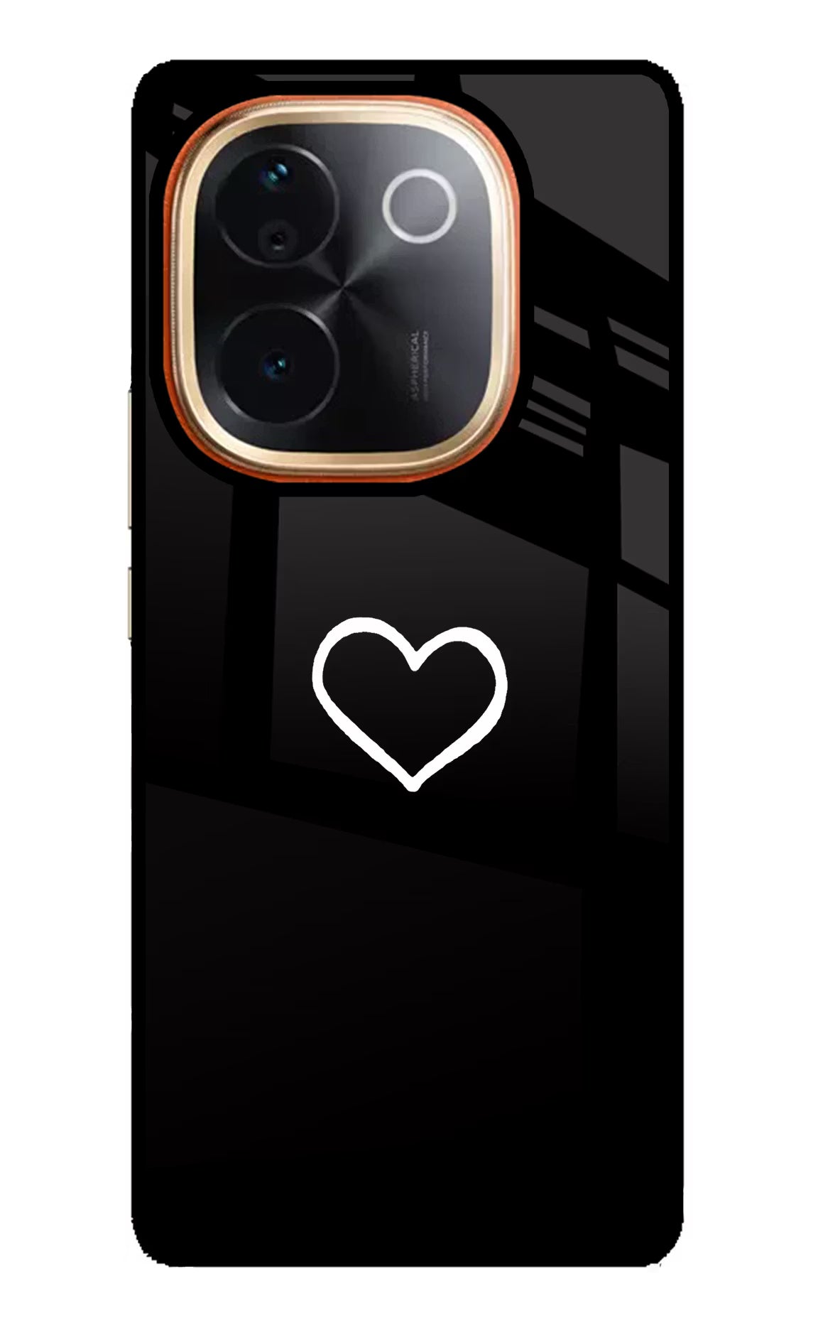 Heart Vivo T3 Pro 5G Glass Case - Heart Vivo T3 Pro 5G Glass Case Heart Vivo T3 Pro 5G Glass Case