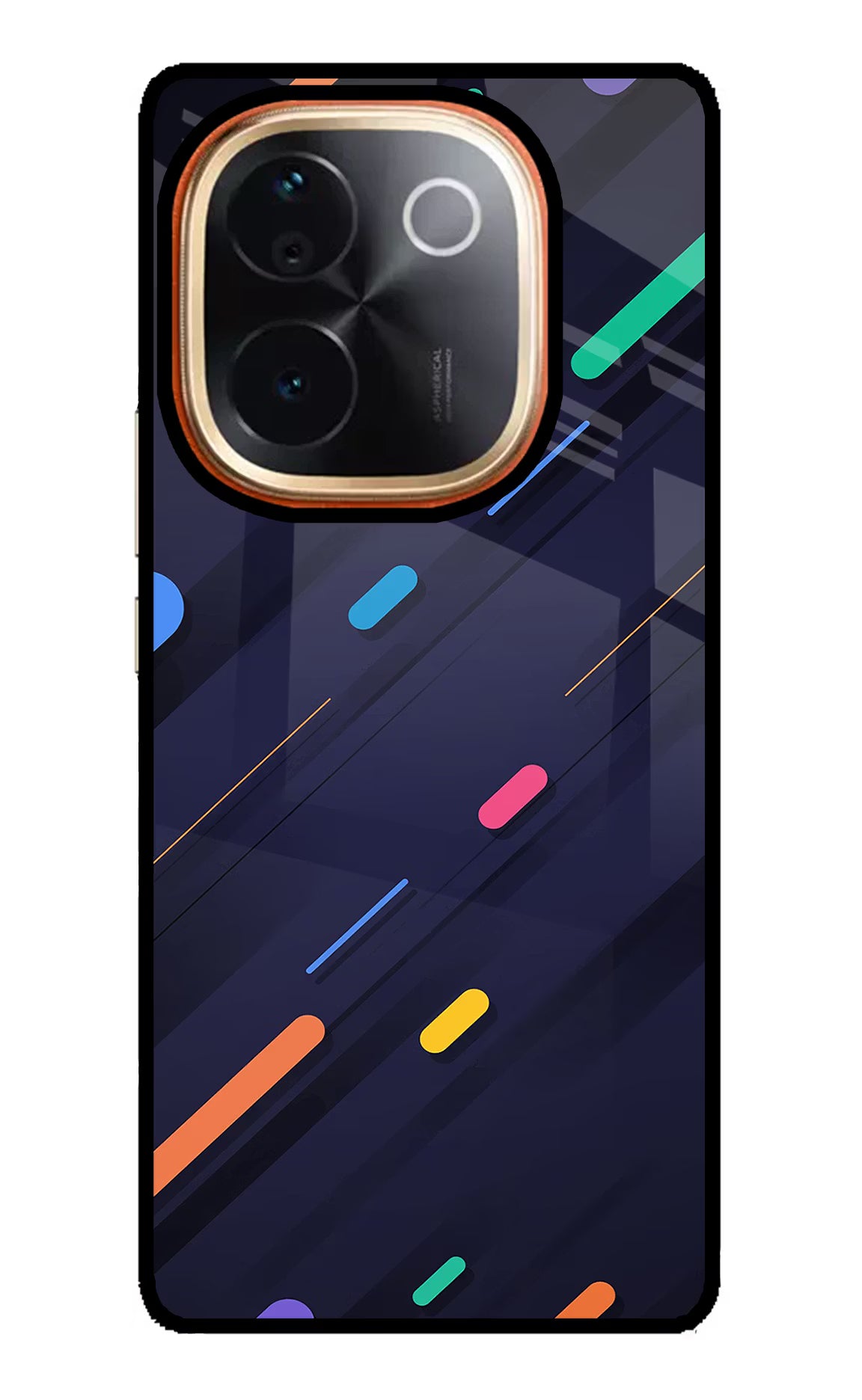 Abstract Design Vivo T3 Pro 5G Glass Case Back Cover by Casekaro