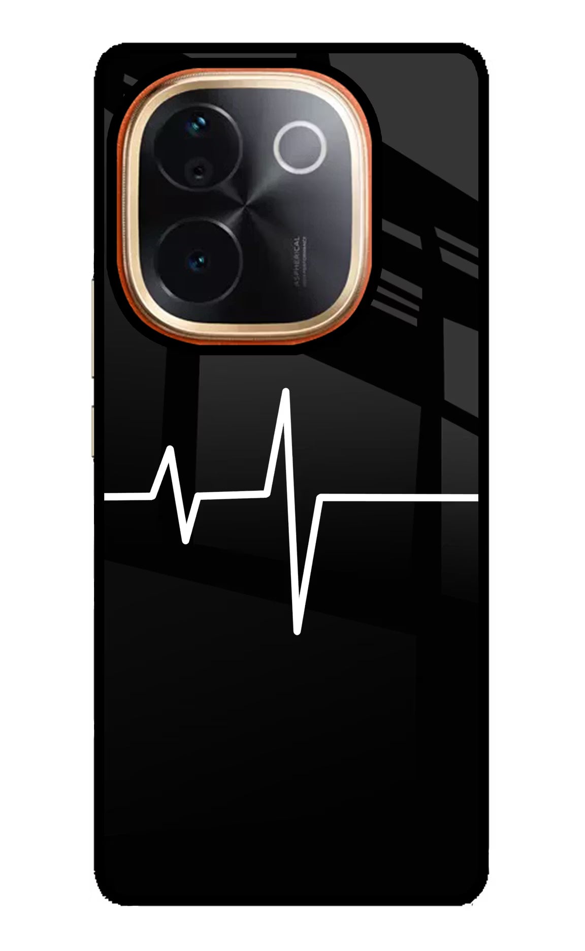 Heart Beats Vivo T3 Pro 5G Glass Case Back Cover by Casekaro