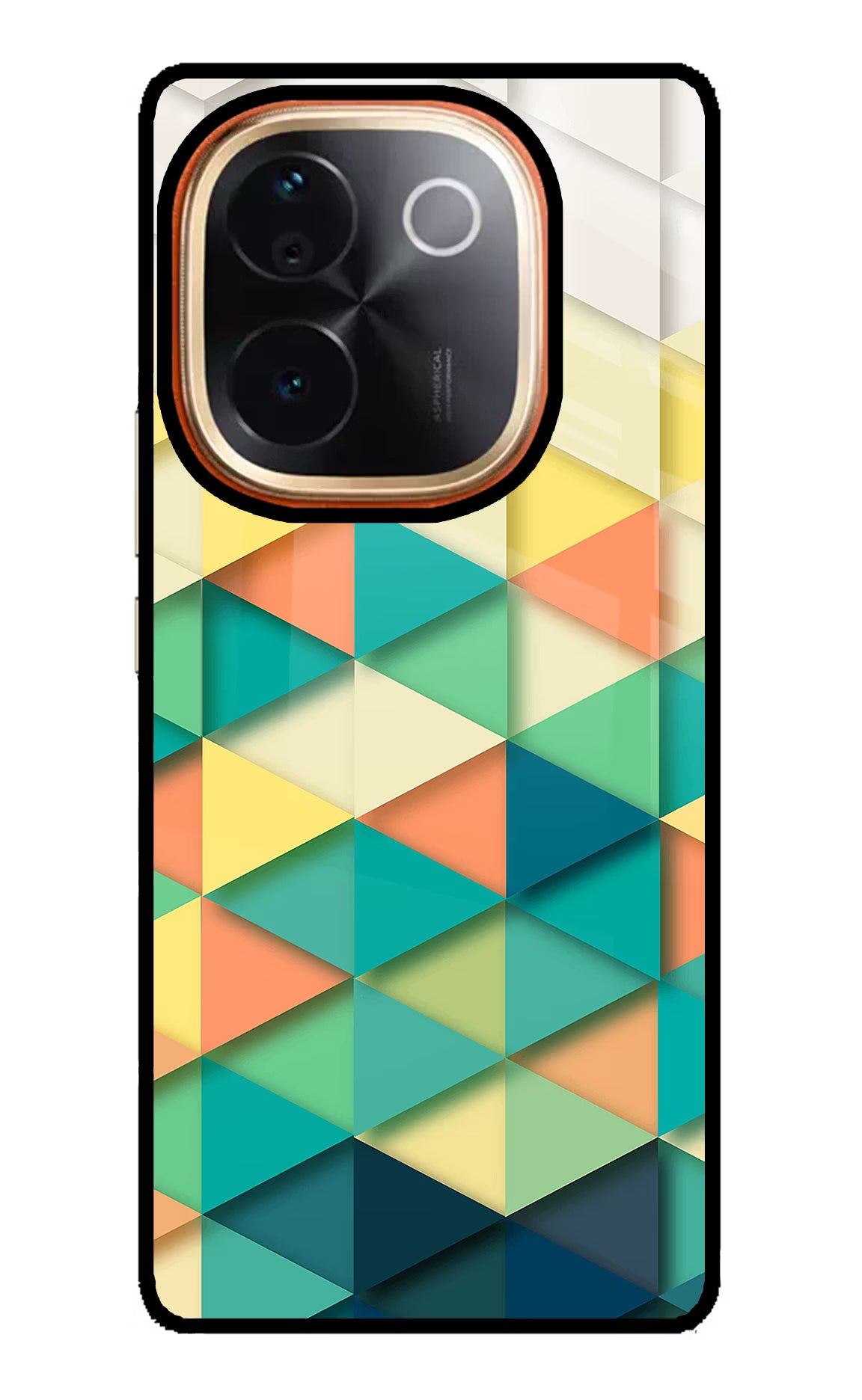 Abstract Vivo T3 Pro 5G Glass Case Back Cover by Casekaro