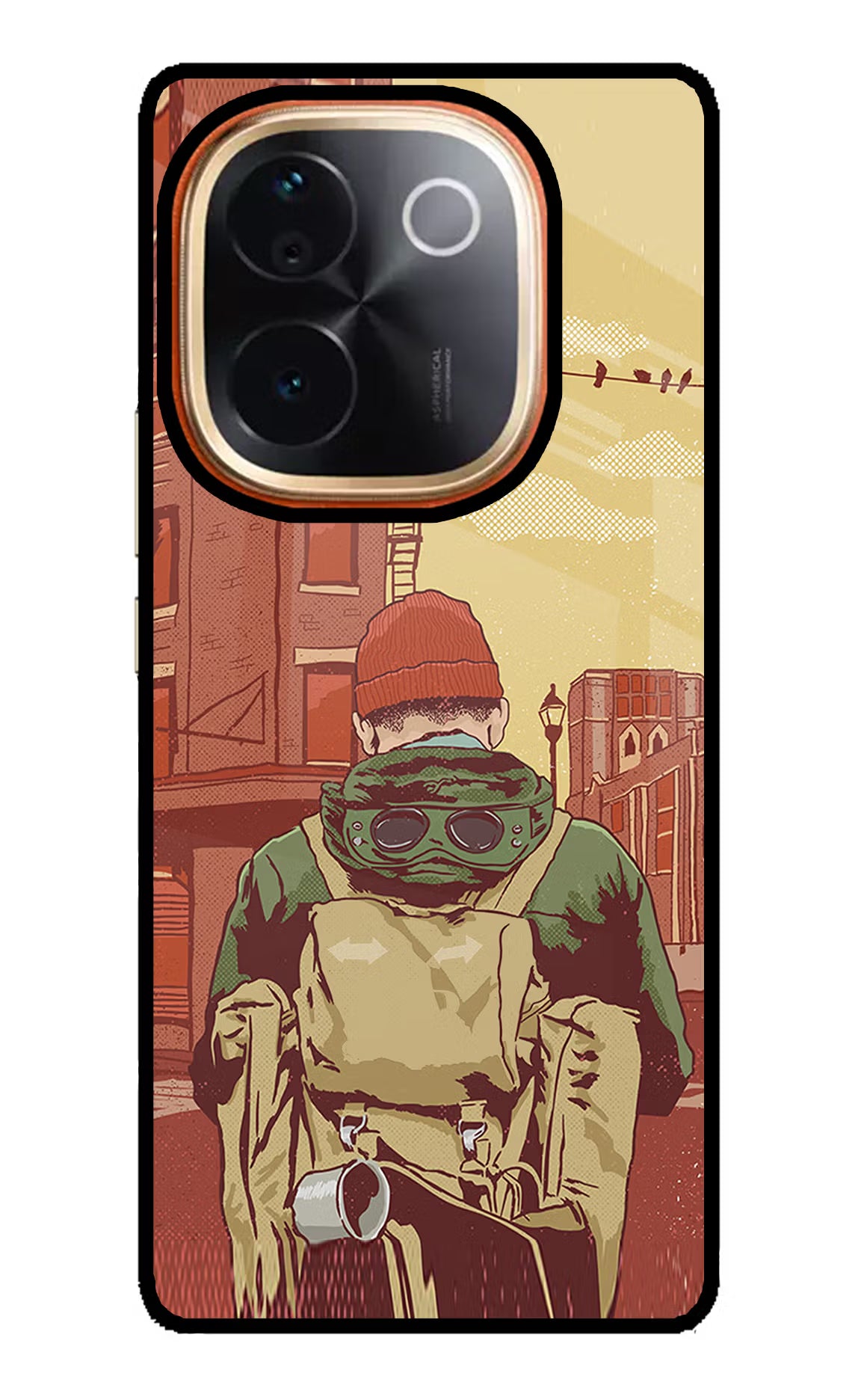 Adventurous Vivo T3 Pro 5G Glass Case Back Cover by Casekaro