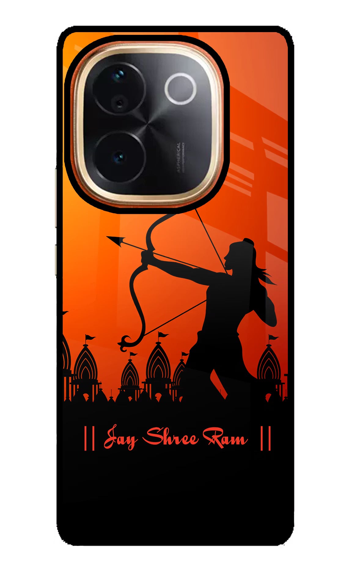 Lord Ram - 4 Vivo T3 Pro 5G Glass Case Back Cover by Casekaro
