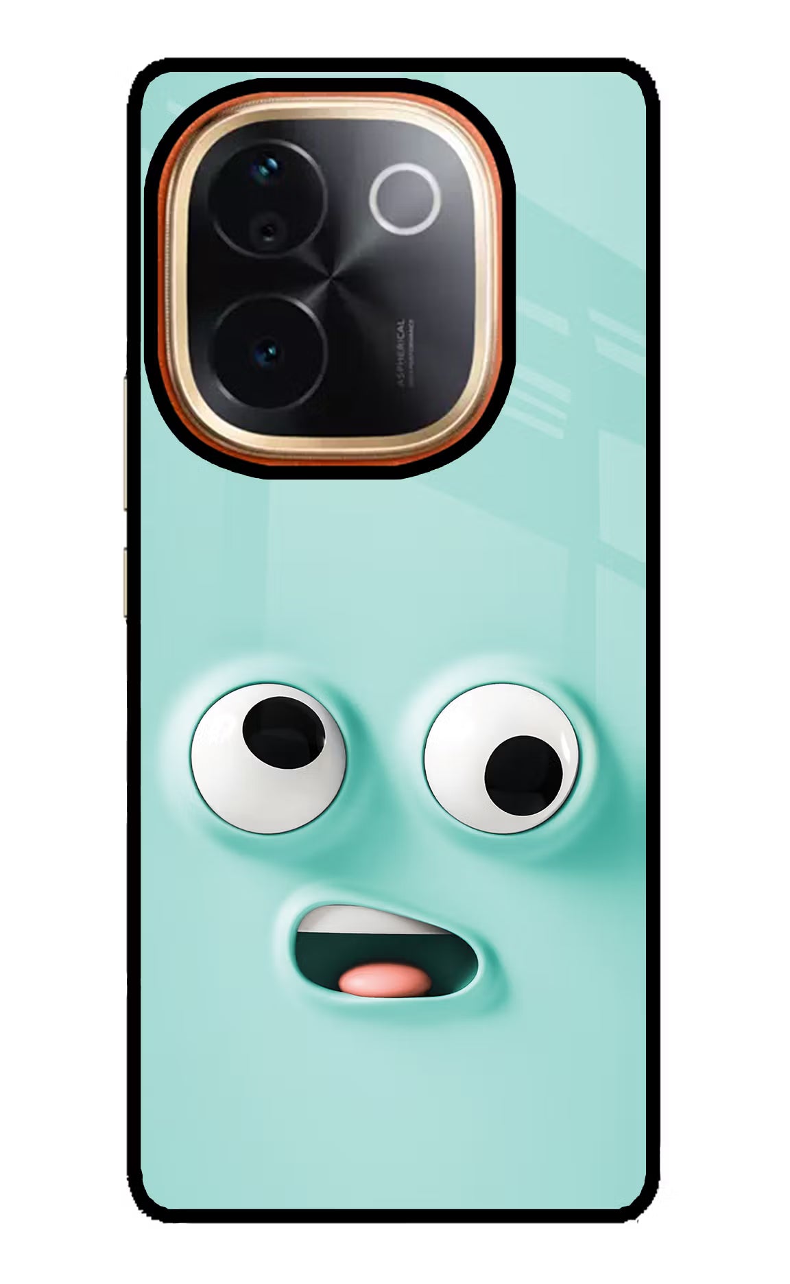 Funny Cartoon Vivo T3 Pro 5G Glass Case Back Cover by Casekaro
