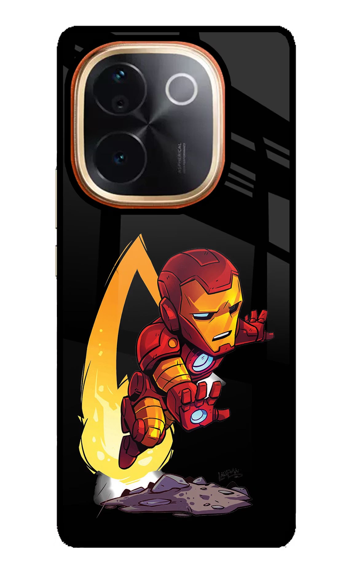 IronMan Vivo T3 Pro 5G Glass Case Back Cover by Casekaro