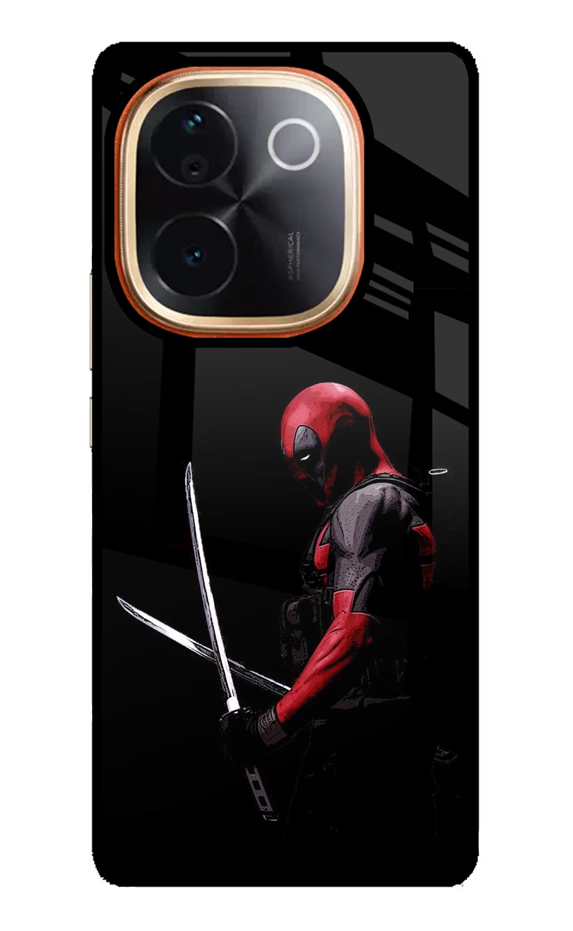 Deadpool Vivo T3 Pro 5G Glass Case Back Cover by Casekaro
