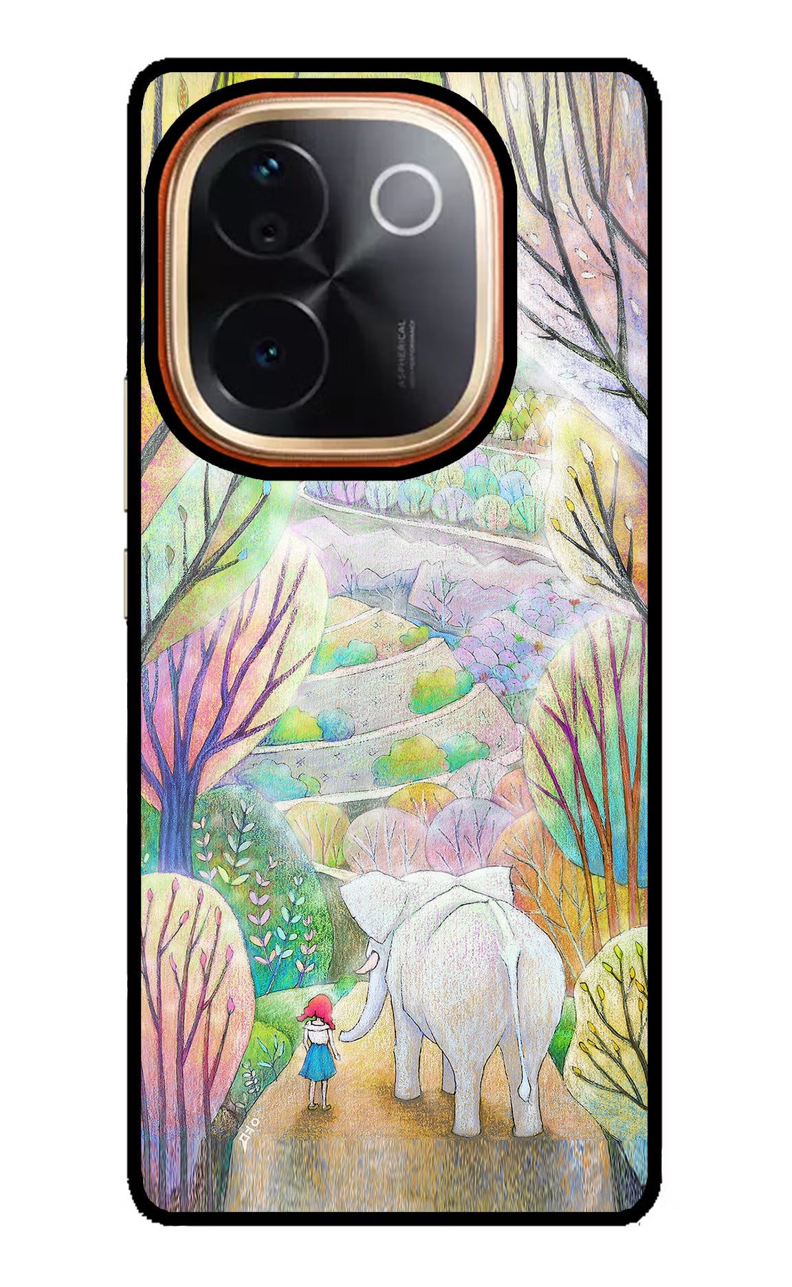 Nature Painting Vivo T3 Pro 5G Glass Case Back Cover by Casekaro