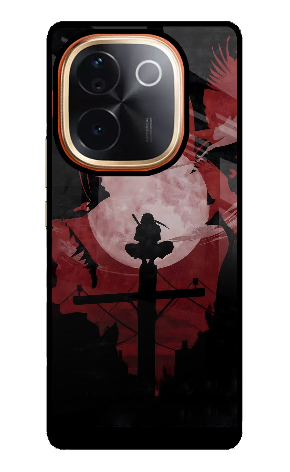 Naruto Anime Vivo T3 Pro 5G Glass Case Back Cover by Casekaro