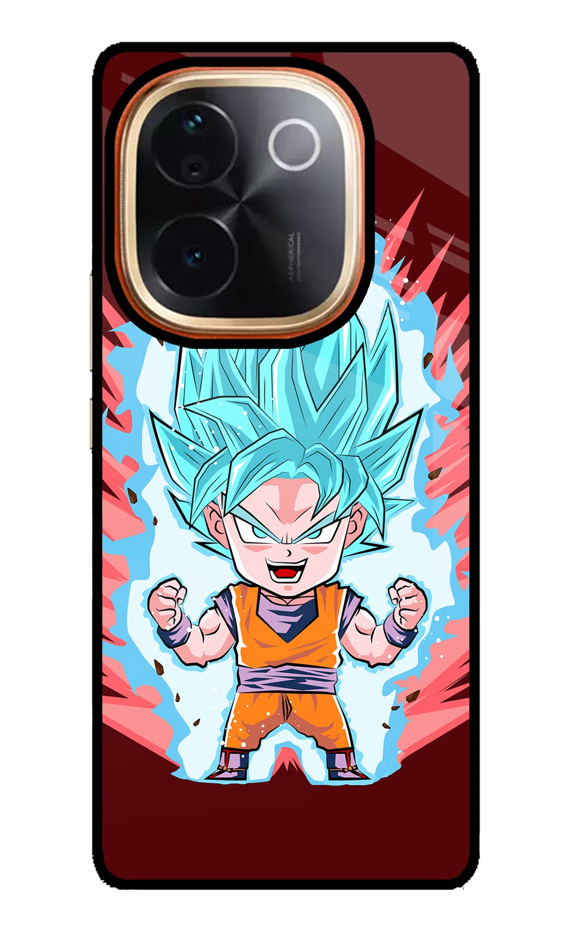Goku Little Vivo T3 Pro 5G Glass Case - Goku Little Vivo T3 Pro 5G Glass Case Goku Little Vivo T3 Pro 5G Glass Case
