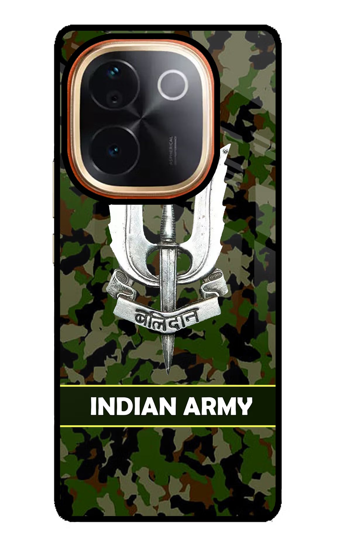 Balidan Indian Logo Vivo T3 Pro 5G Glass Case - Balidan Indian Logo Vivo T3 Pro 5G Glass Case Balidan Indian Logo Vivo T3 Pro 5G Glass Case