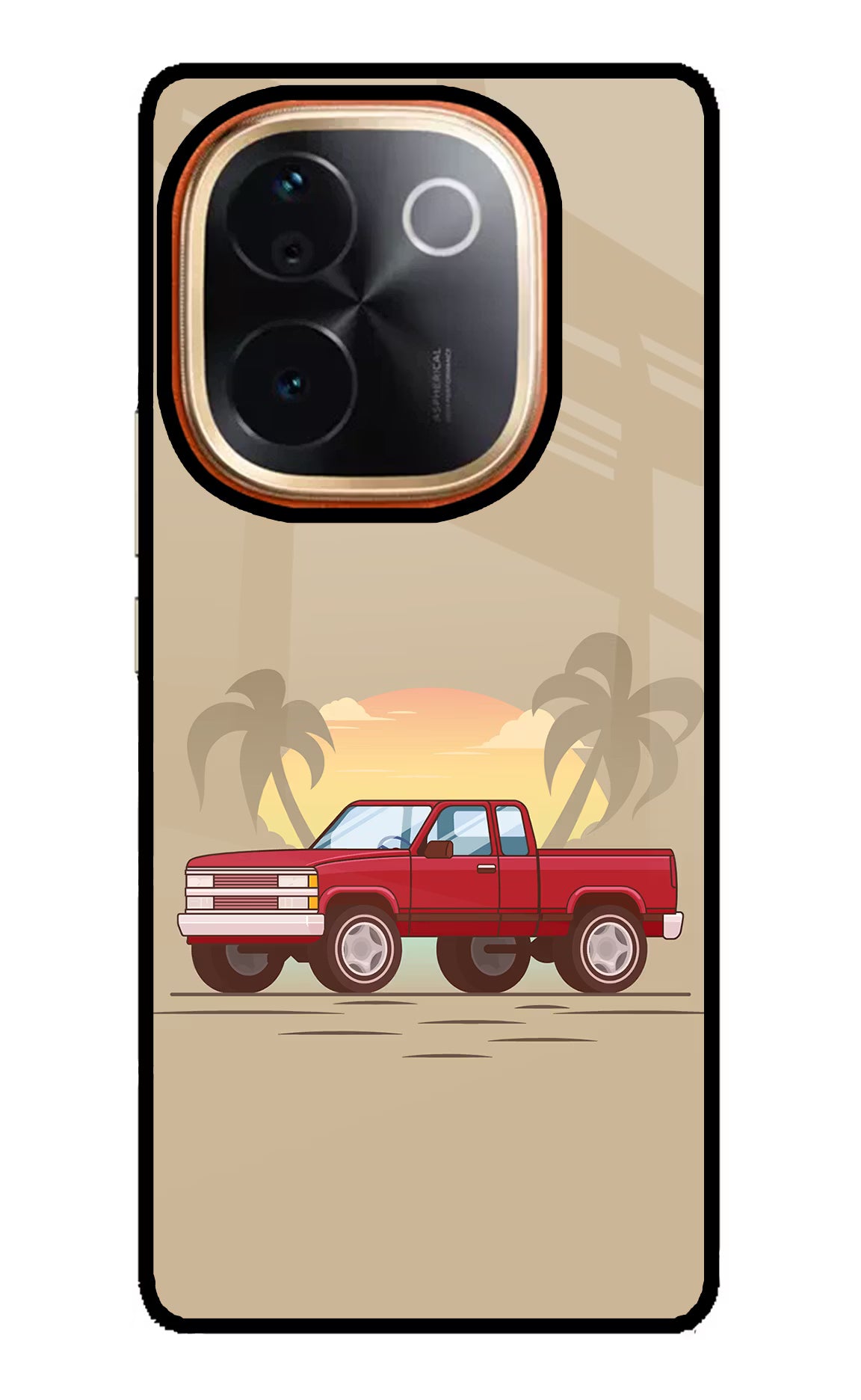 Desert Classic Drive Vivo T3 Pro 5G Glass Case - Desert Classic Drive Vivo T3 Pro 5G Glass Case Desert Classic Drive Vivo T3 Pro 5G Glass Case