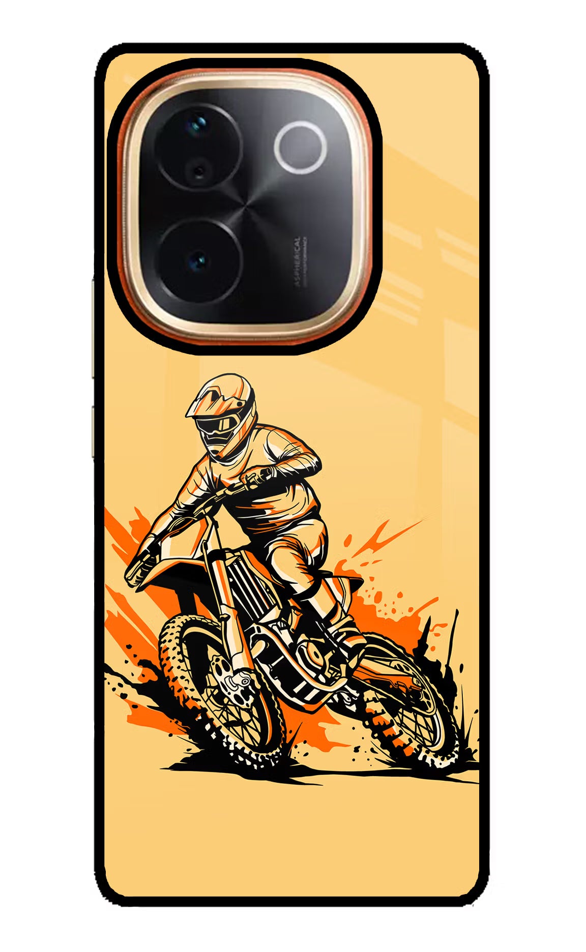 Off-Road Fury Vivo T3 Pro 5G Glass Case Back Cover by Casekaro