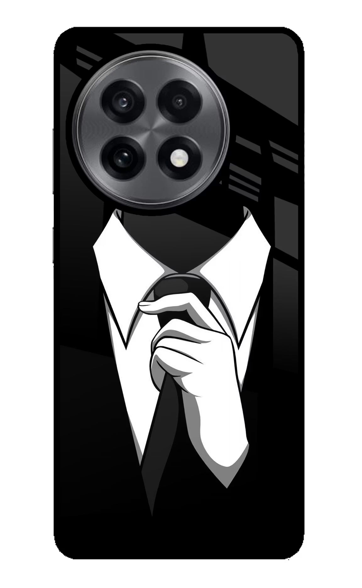 Black Tie OnePlus 13R Glass Case - Black Tie OnePlus 13R Glass Case Black Tie OnePlus 13R Glass Case
