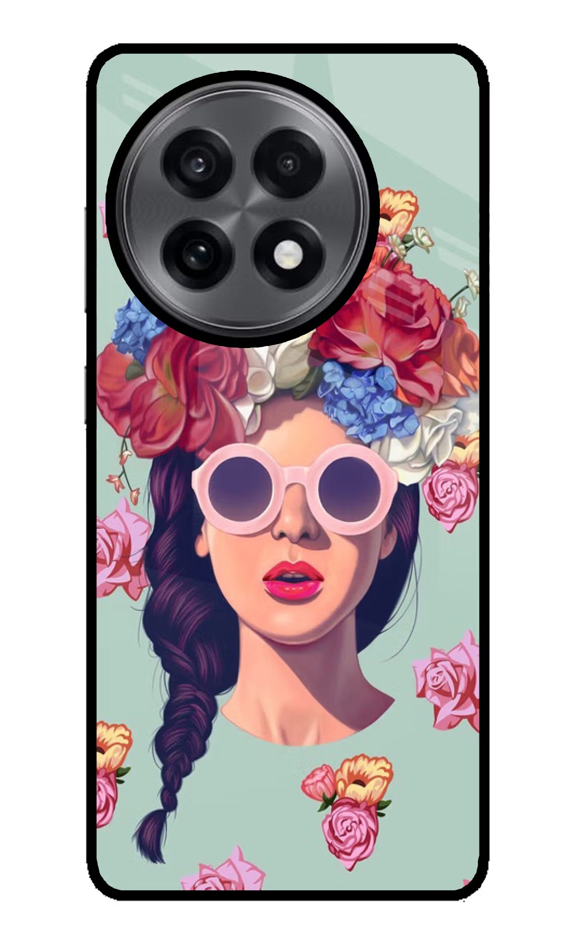 Pretty Girl OnePlus 13R Glass Case Back Cover by Casekaro