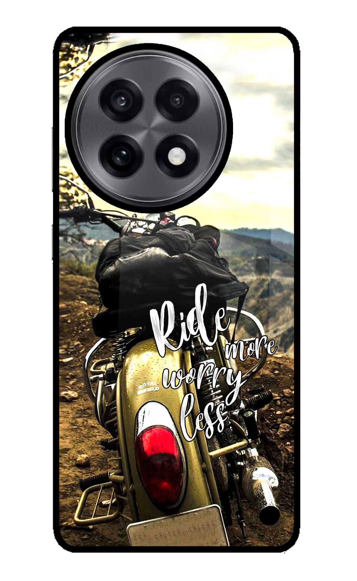 Ride More Worry Less OnePlus 13R Glass Case - Ride More Worry Less OnePlus 13R Glass Case Ride More Worry Less OnePlus 13R Glass Case