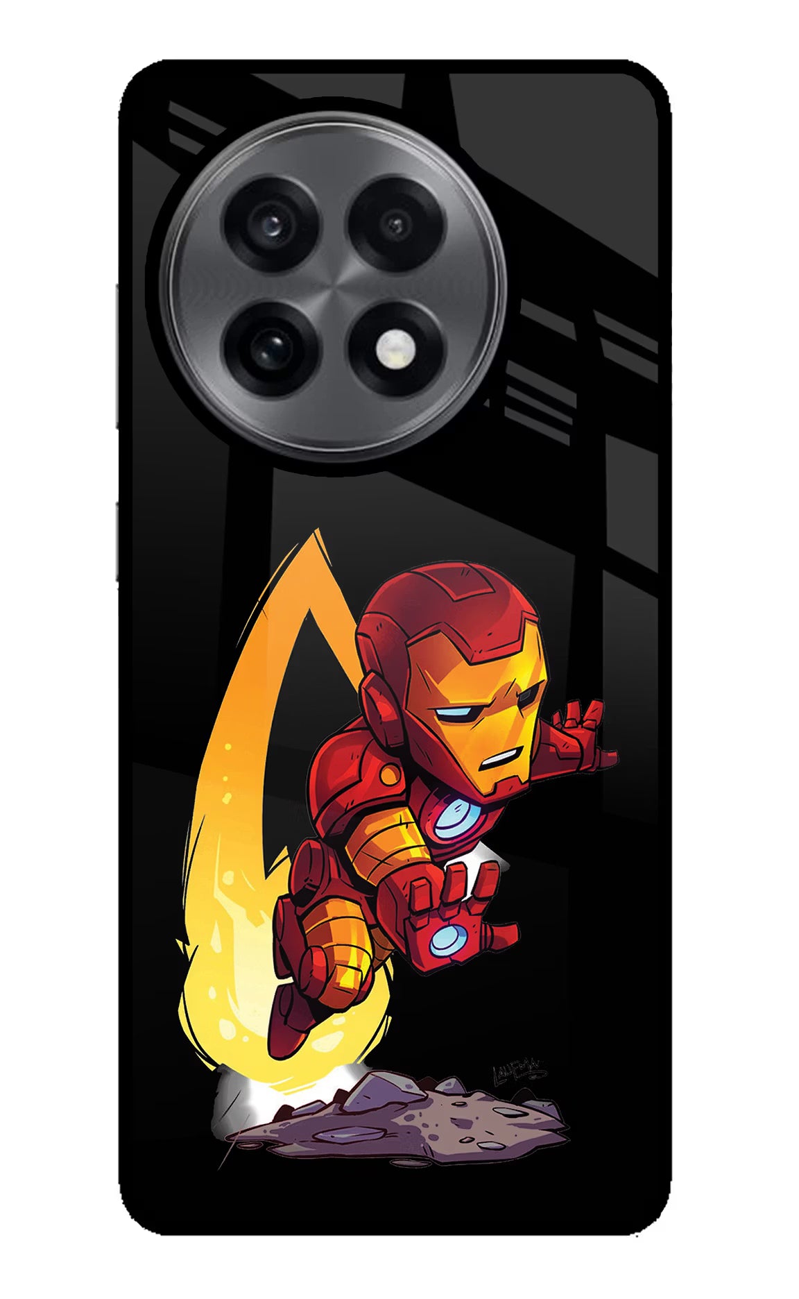 IronMan OnePlus 13R Glass Case Back Cover by Casekaro