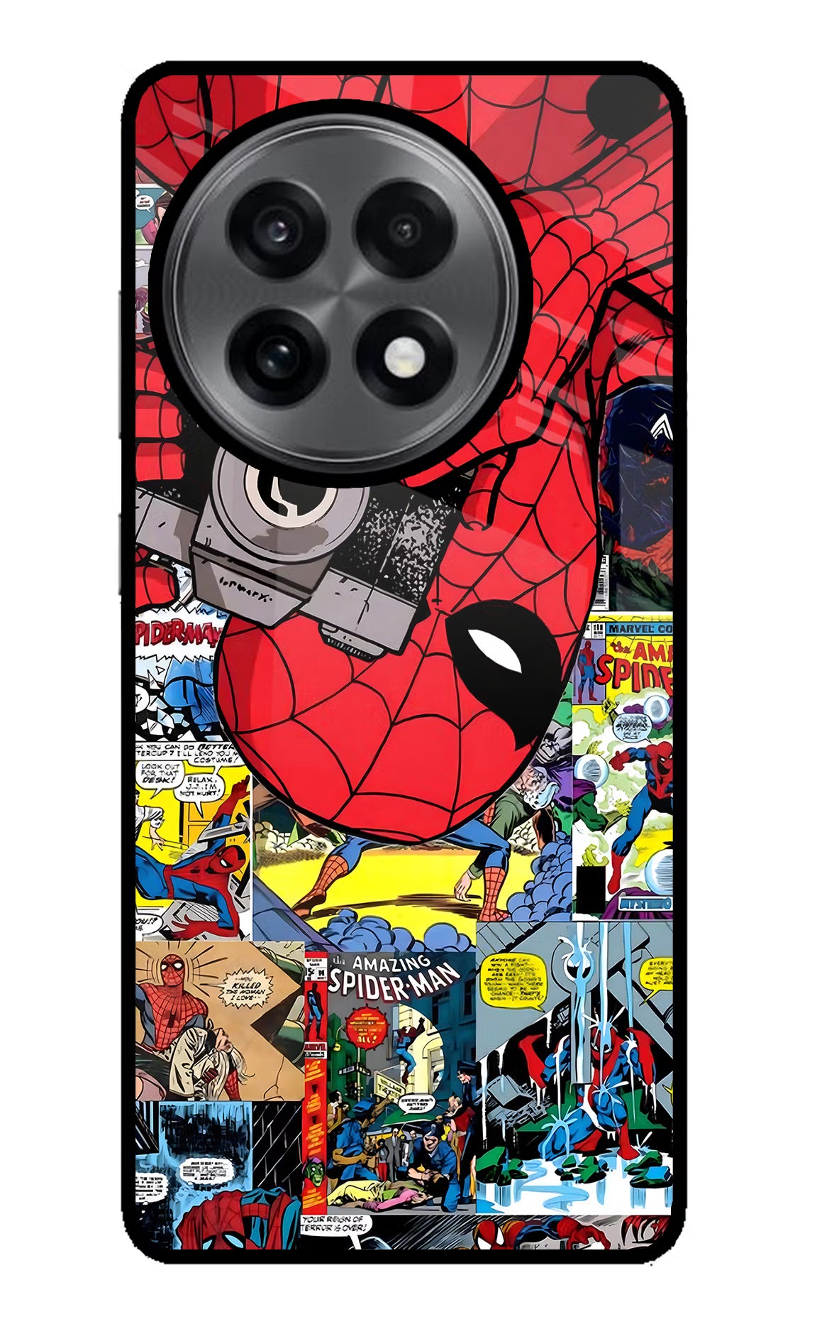 Spider Man OnePlus 13R Glass Case - Spider Man OnePlus 13R Glass Case Spider Man OnePlus 13R Glass Case