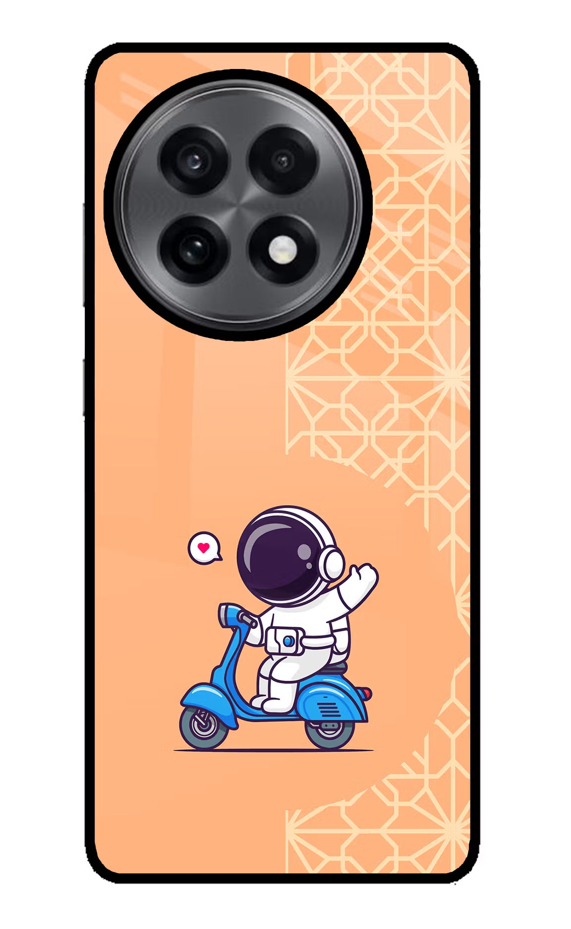 Cute Astronaut Riding OnePlus 13R Glass Case - Cute Astronaut Riding OnePlus 13R Glass Case Cute Astronaut Riding OnePlus 13R Glass Case