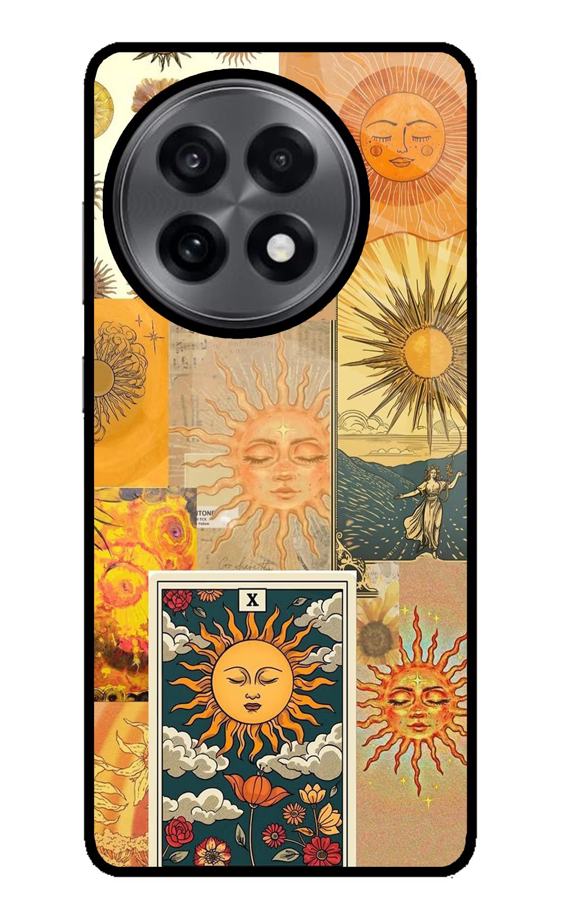 Sun OnePlus 13R Glass Case Back Cover by Casekaro