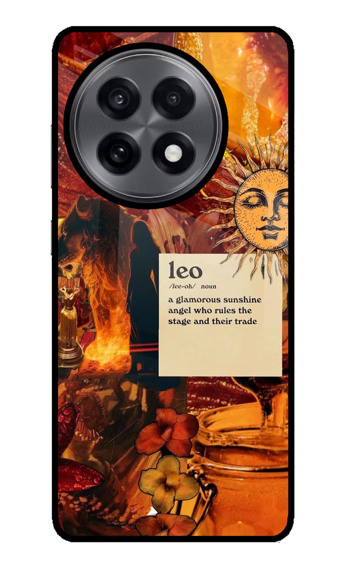 Leo Zodiac OnePlus 13R Glass Case - Leo Zodiac OnePlus 13R Glass Case Leo Zodiac OnePlus 13R Glass Case
